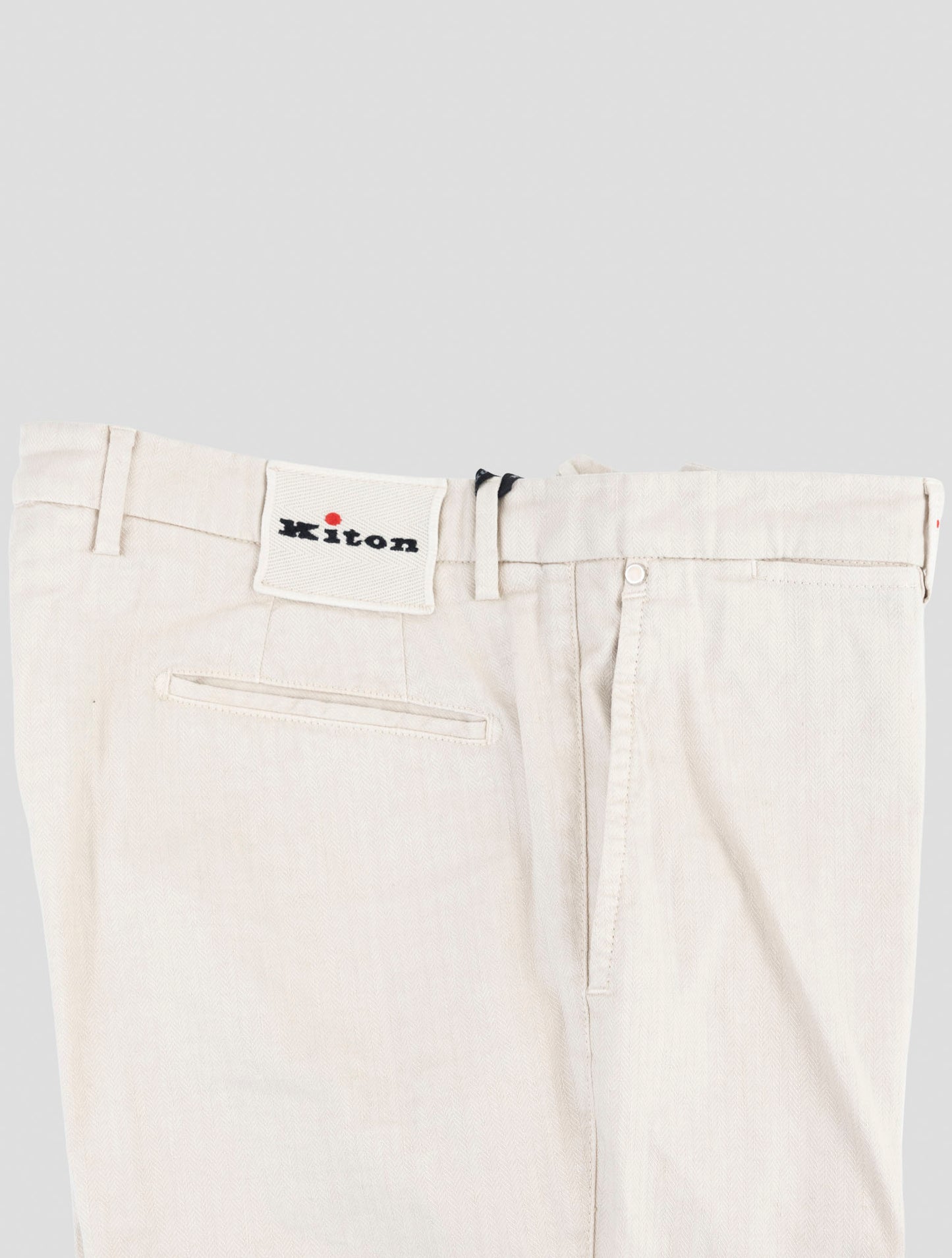 Kiton Beige Linen Cotton Ea Pants