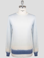 Kiton Light Blue Cashmere Silk Sweater Crewneck