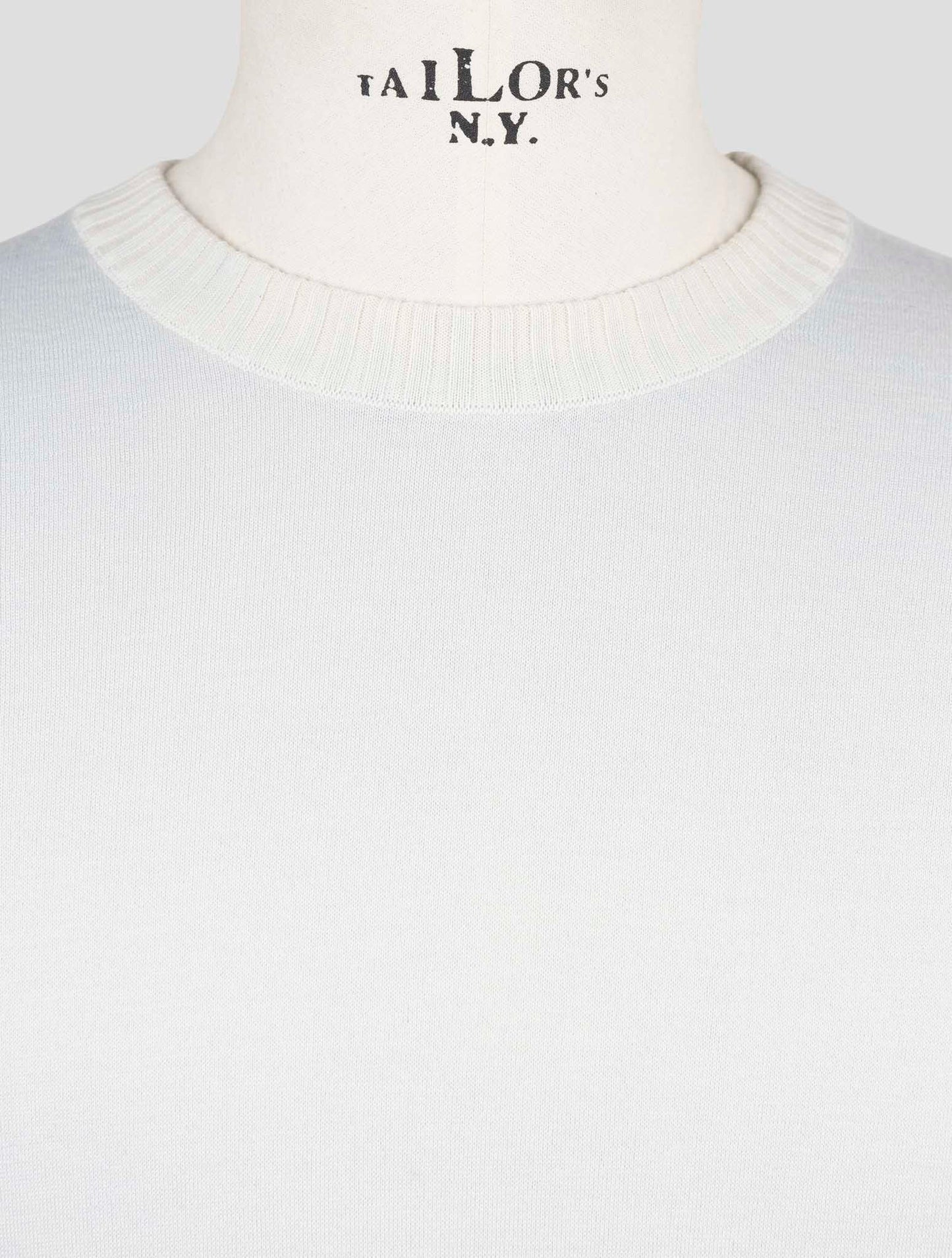 Kiton Light Blue Cashmere Silk Sweater Crewneck