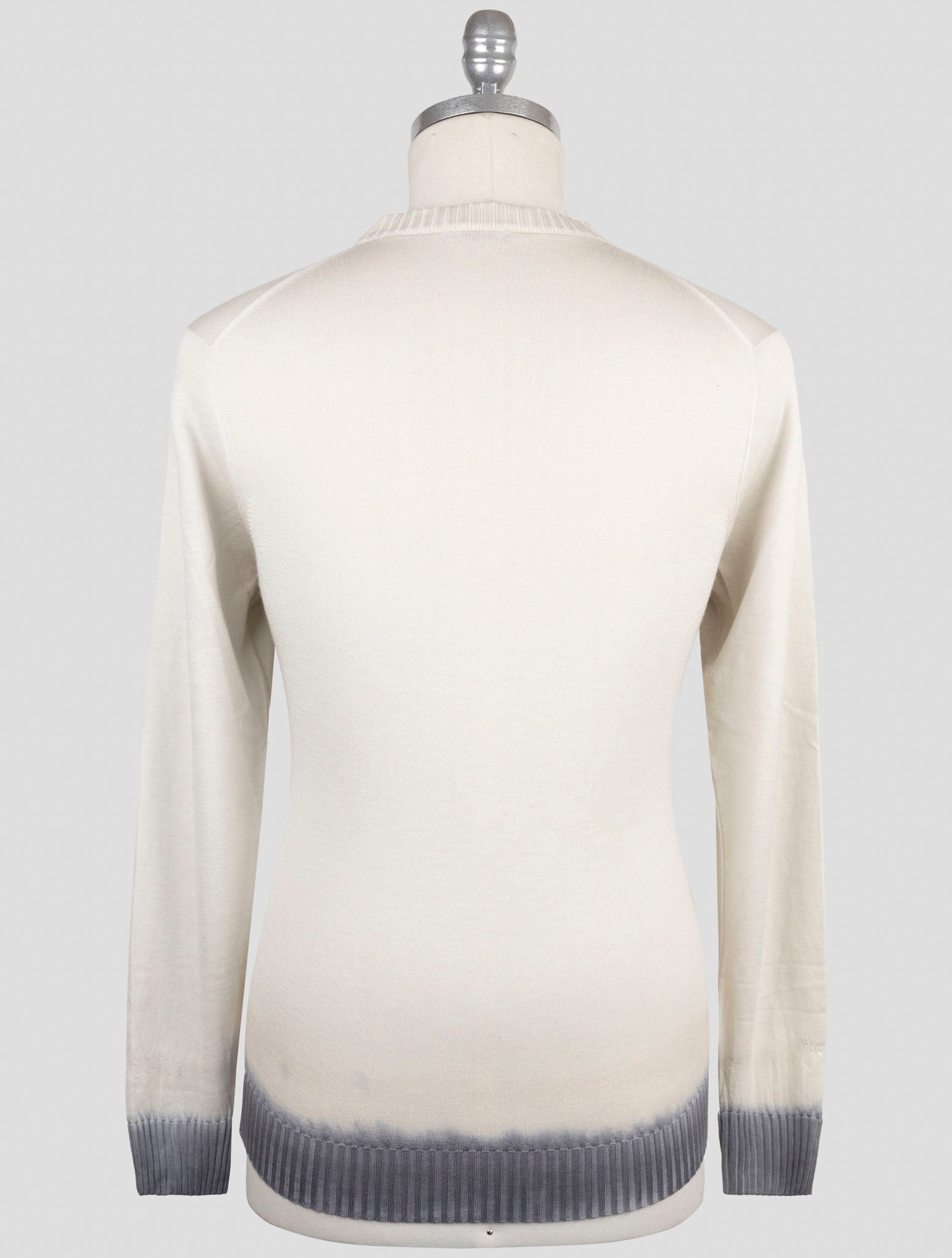 Kiton Beige Cashmere Silk Sweater Crewneck