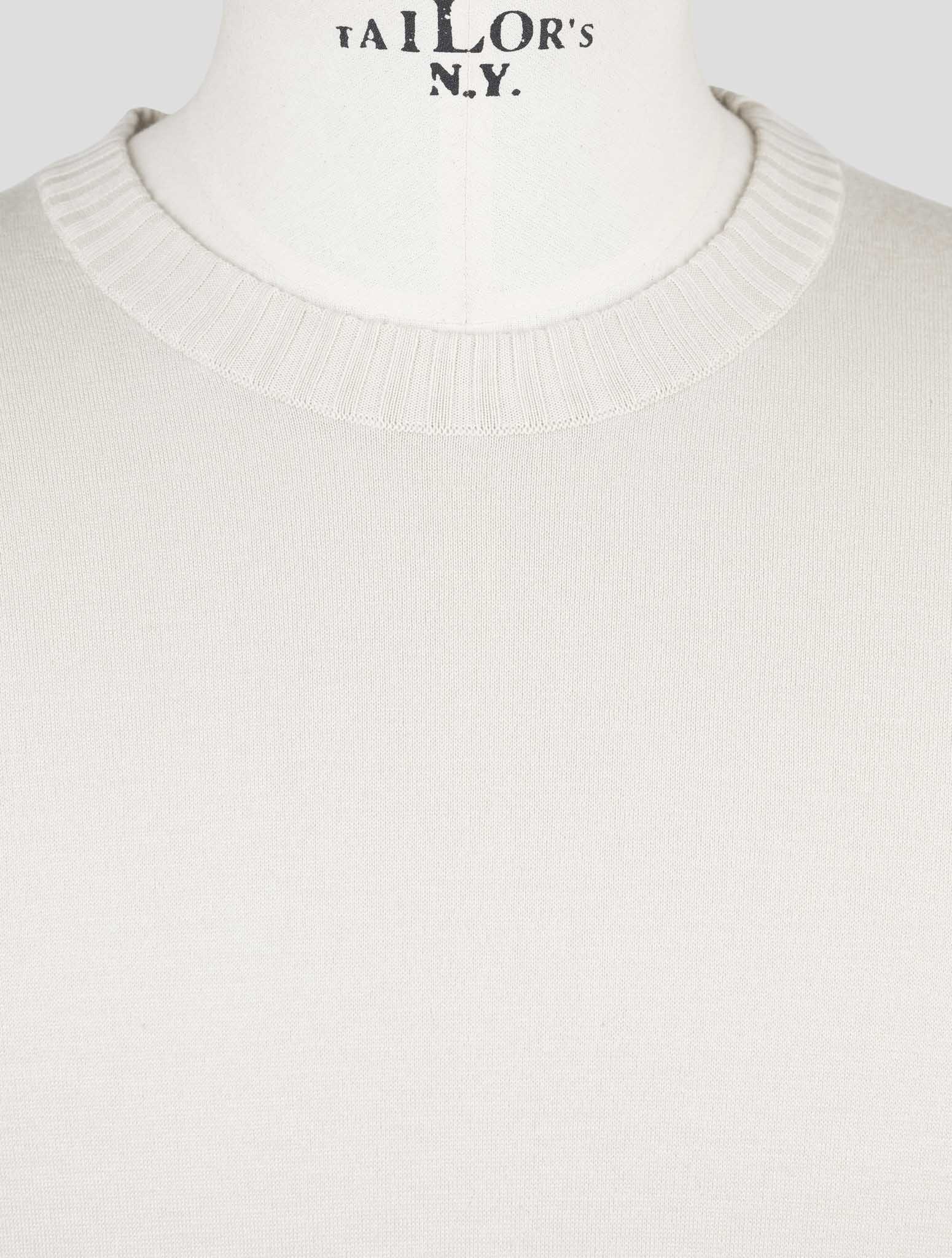 Kiton Beige Cashmere Silk Sweater Crewneck