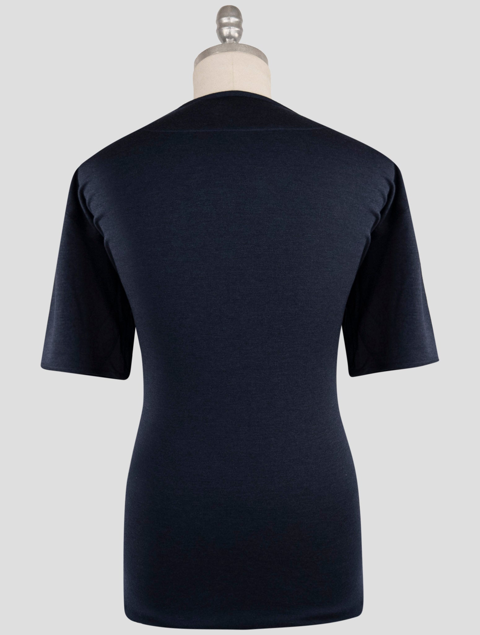 Kiton Blue Cashmere Silk T-Shirt