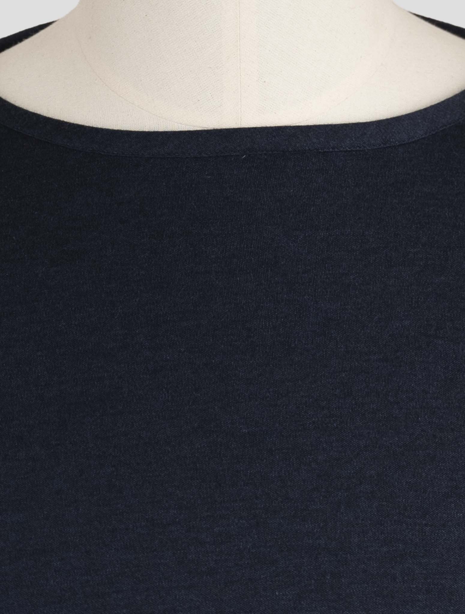 Kiton Blue Cashmere Silk T-Shirt