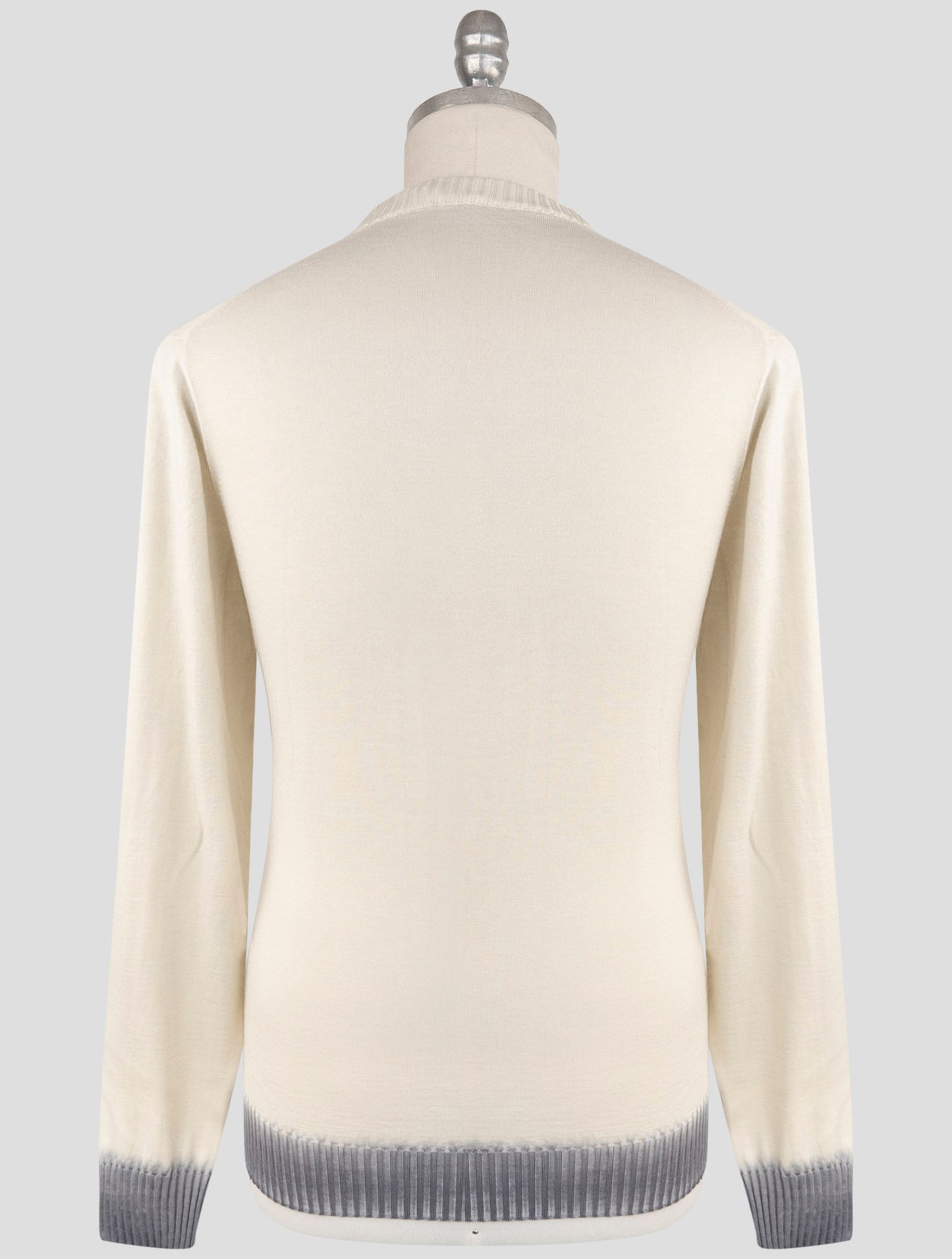 Kiton Beige Cashmere Silk Sweater Crewneck