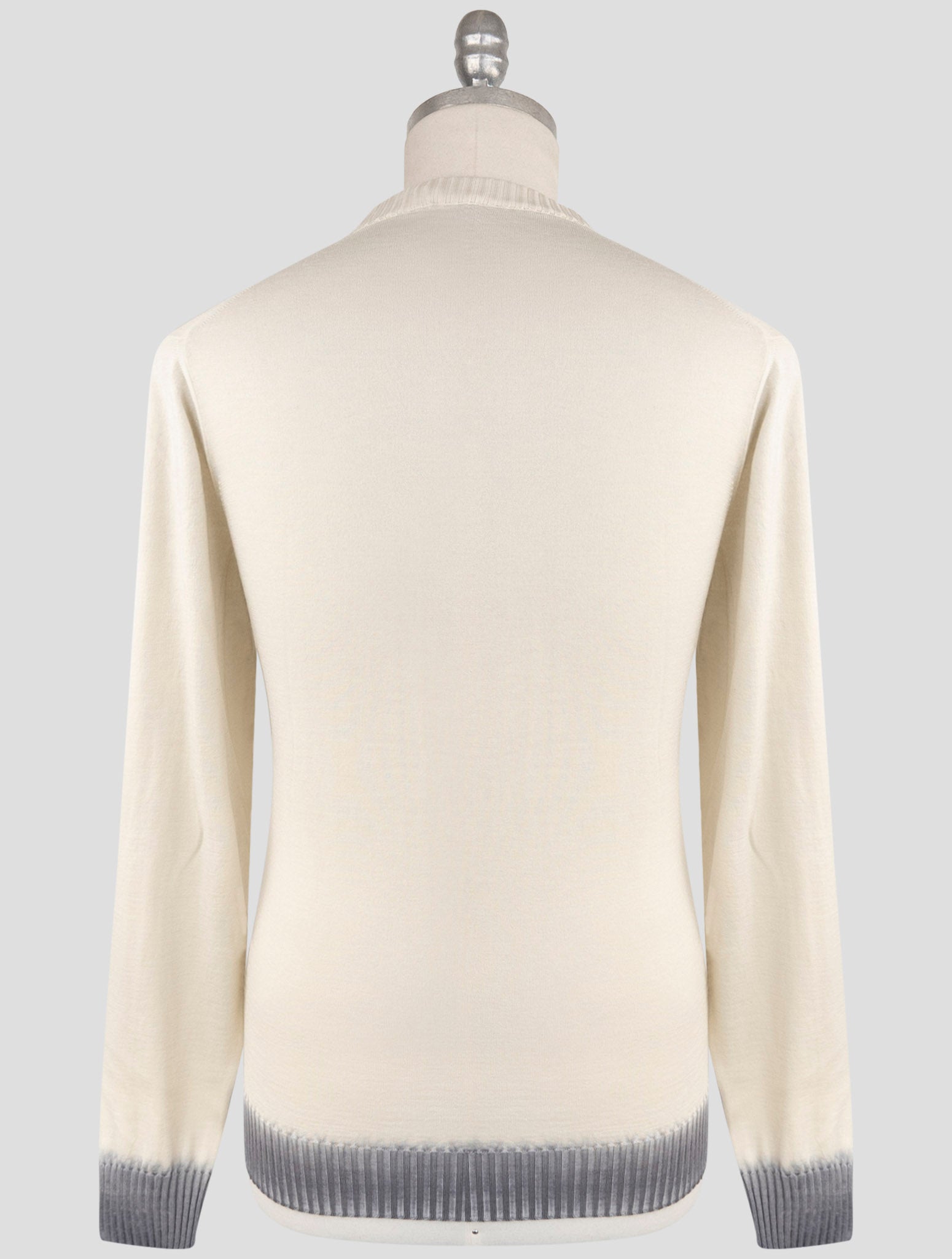 Kiton Beige Cashmere Silk Sweater Crewneck