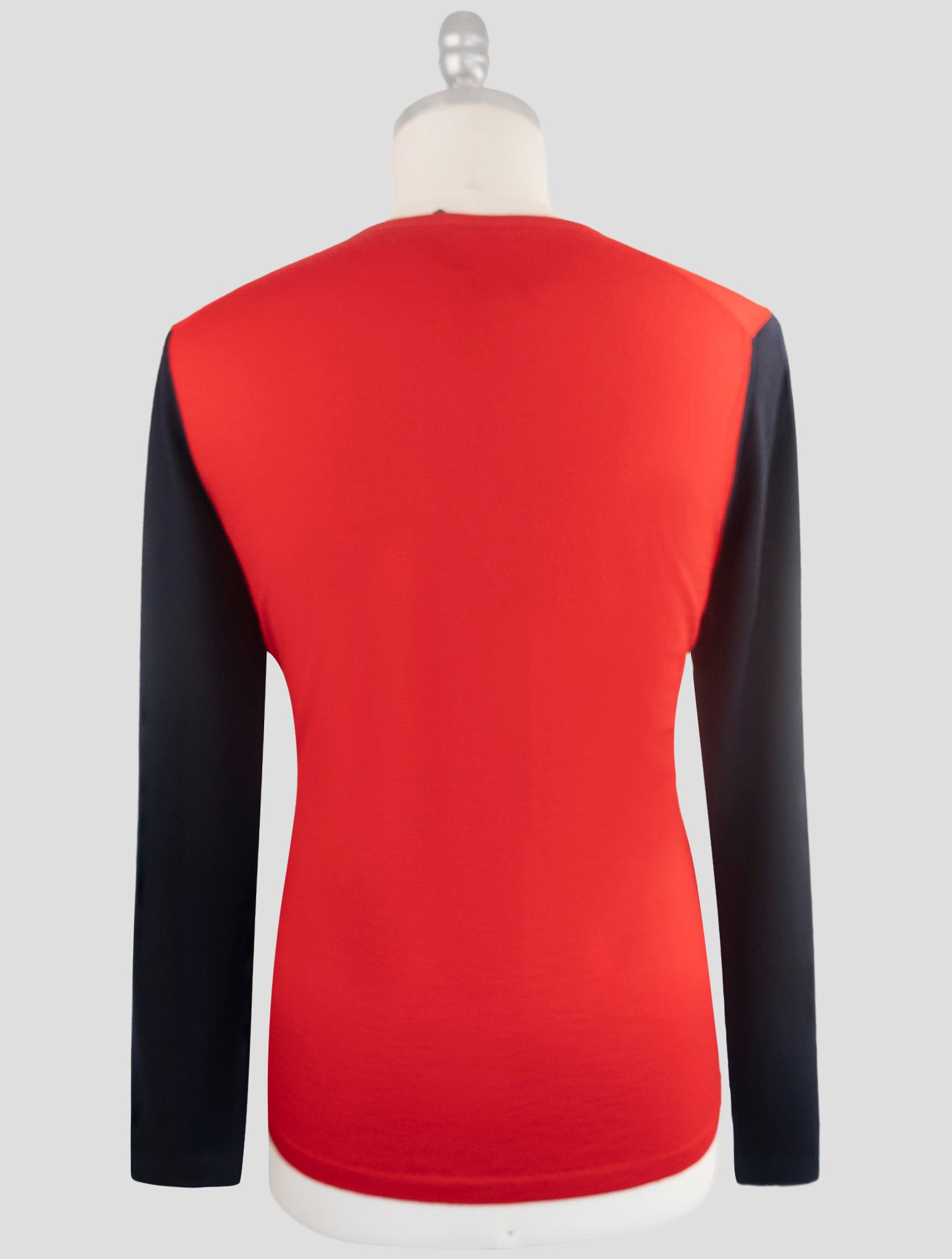 Kiton Red Cashmere Silk Sweater Crewneck