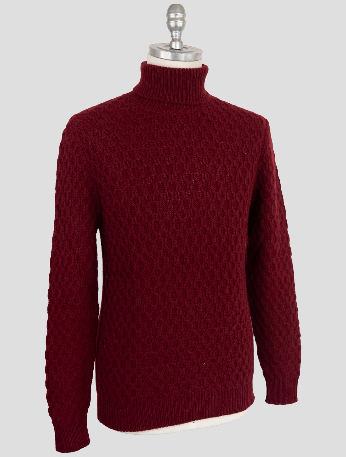 Kiton Burgundy Cashmere Sweater Turtleneck