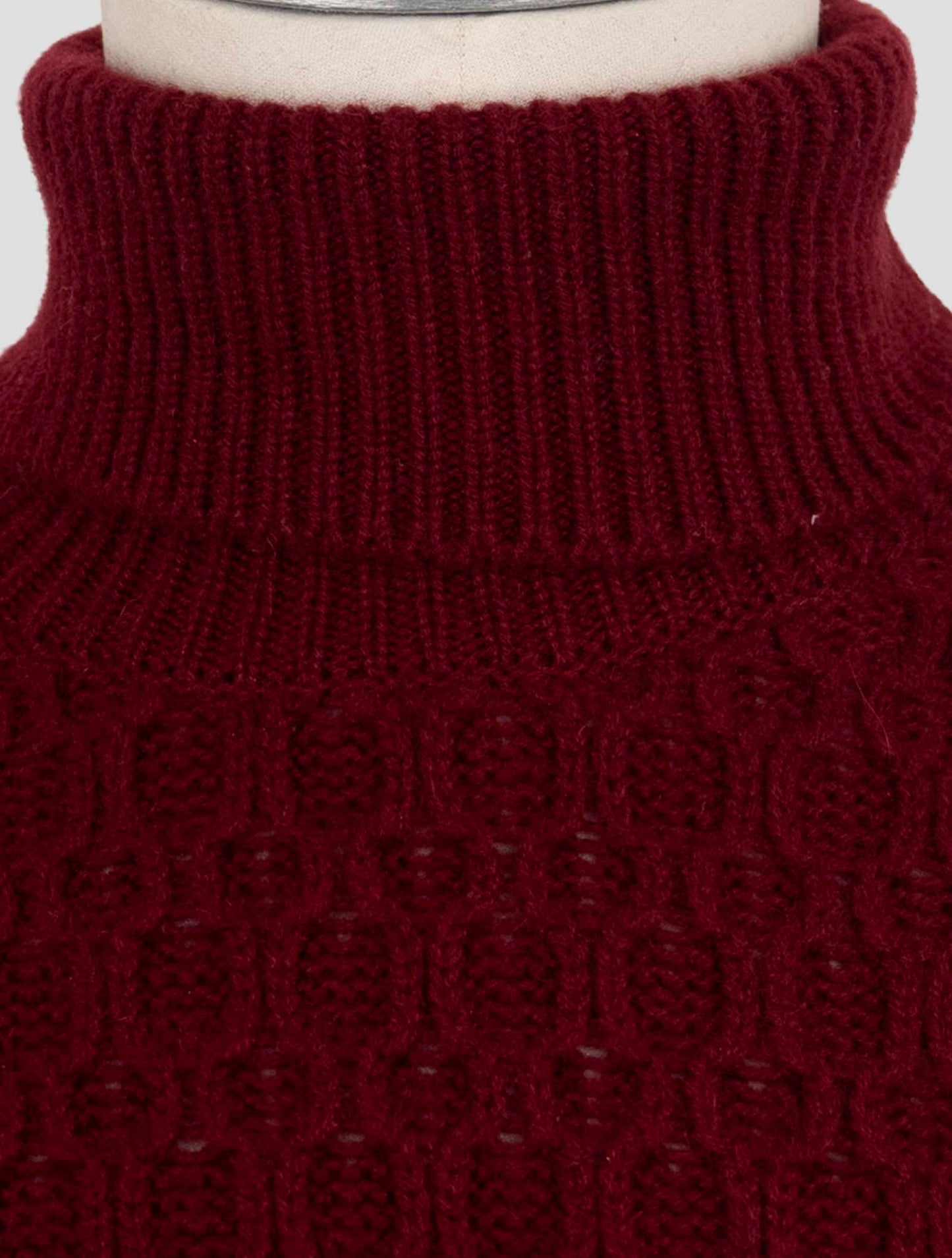 Kiton Burgundy Cashmere Sweater Turtleneck