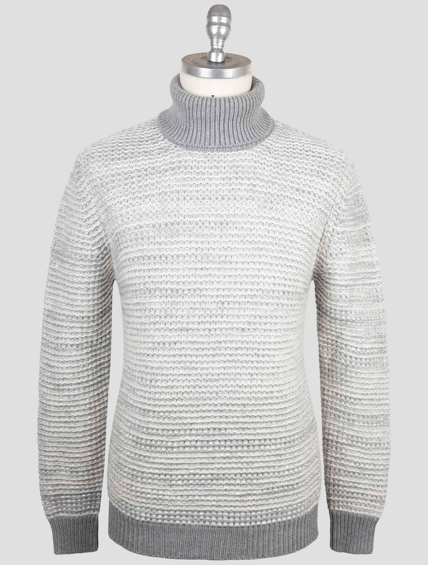 Kiton Gray Cashmere Sweater Turtleneck