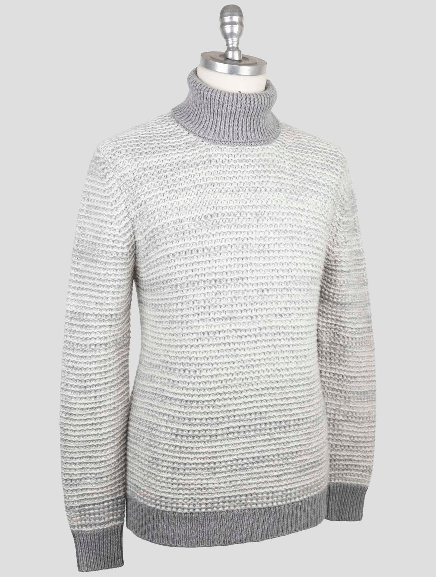 Kiton Gray Cashmere Sweater Turtleneck