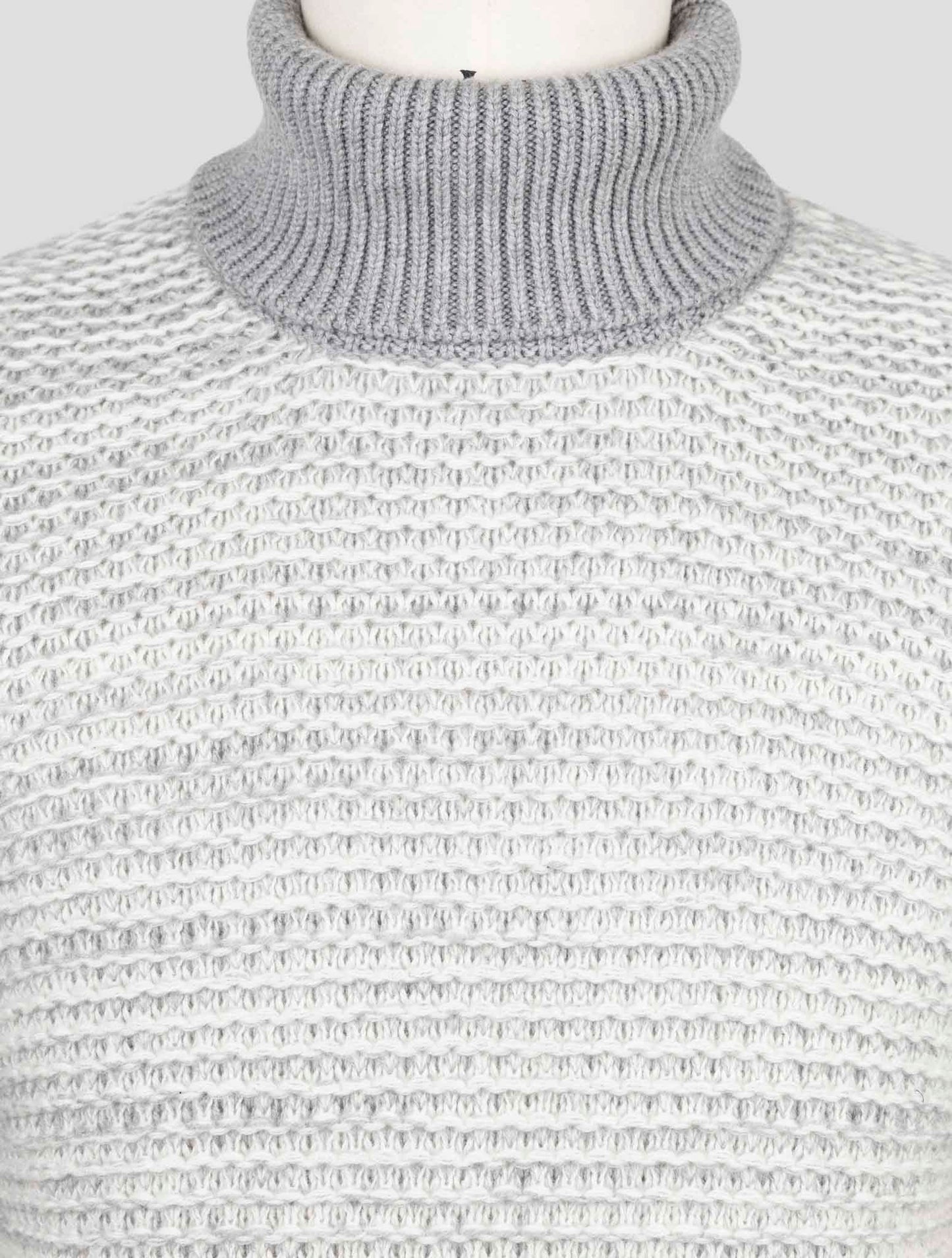 Kiton Gray Cashmere Sweater Turtleneck