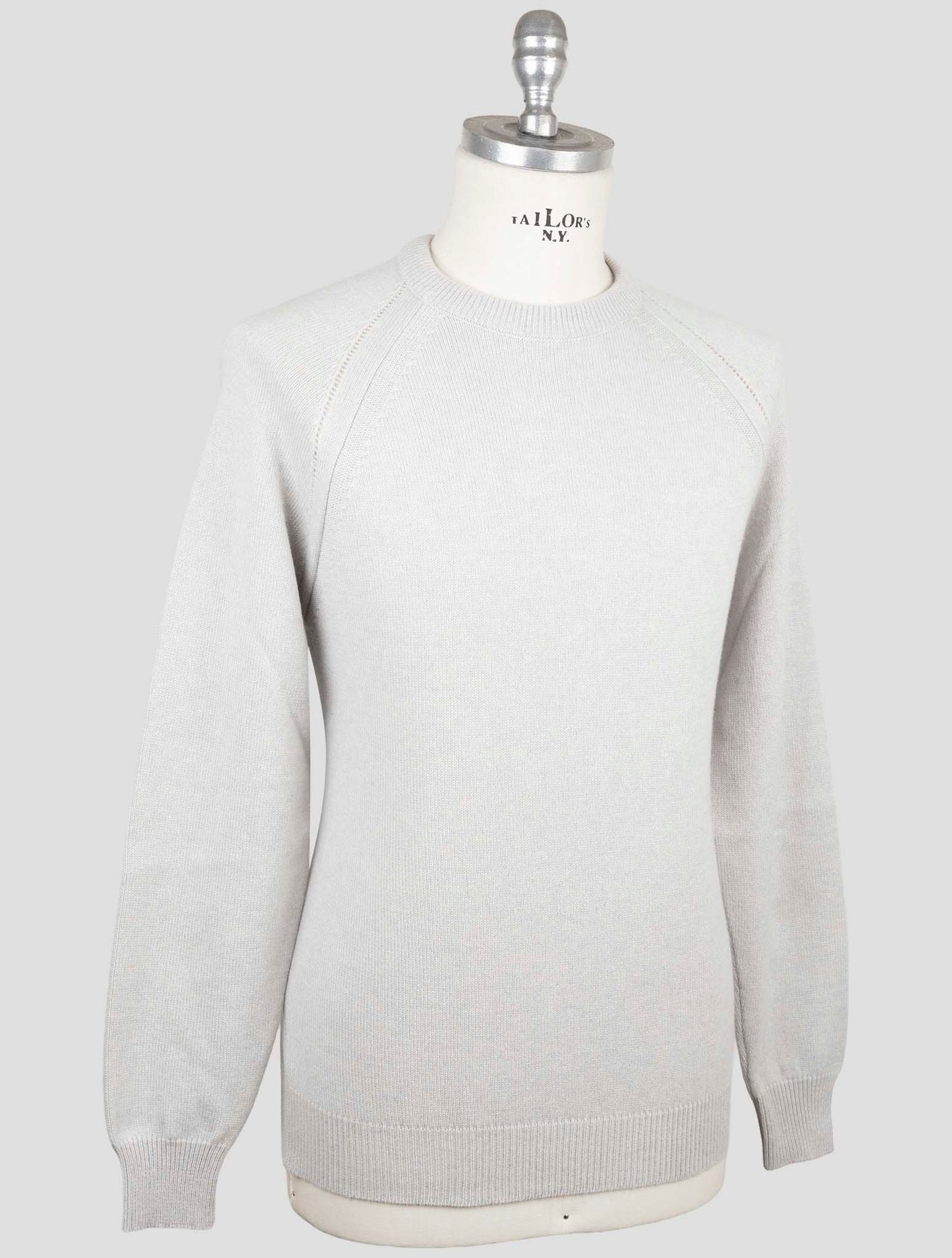 Kiton Gray Cashmere Sweater Crewneck