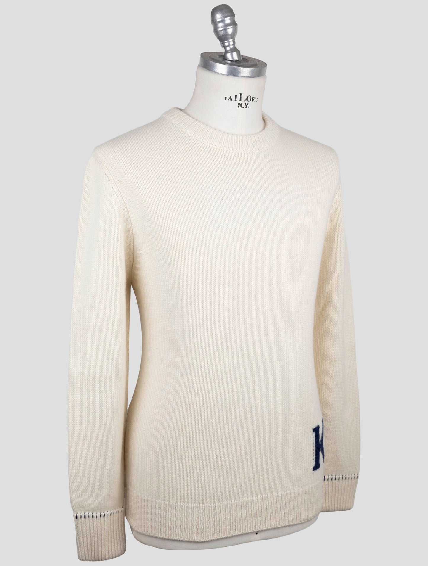 Kiton Beige Cashmere Sweater Crewneck