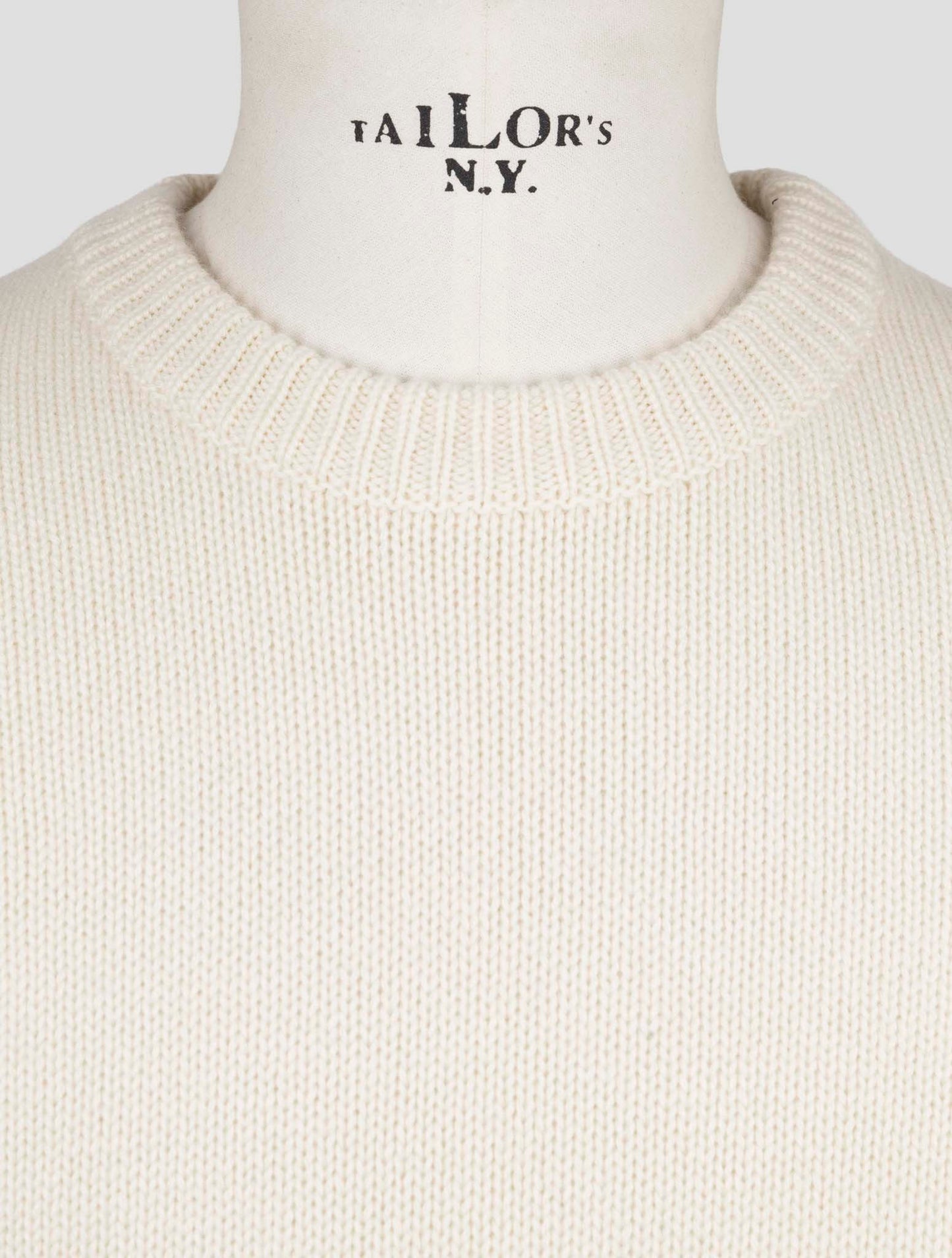 Kiton Beige Cashmere Sweater Crewneck