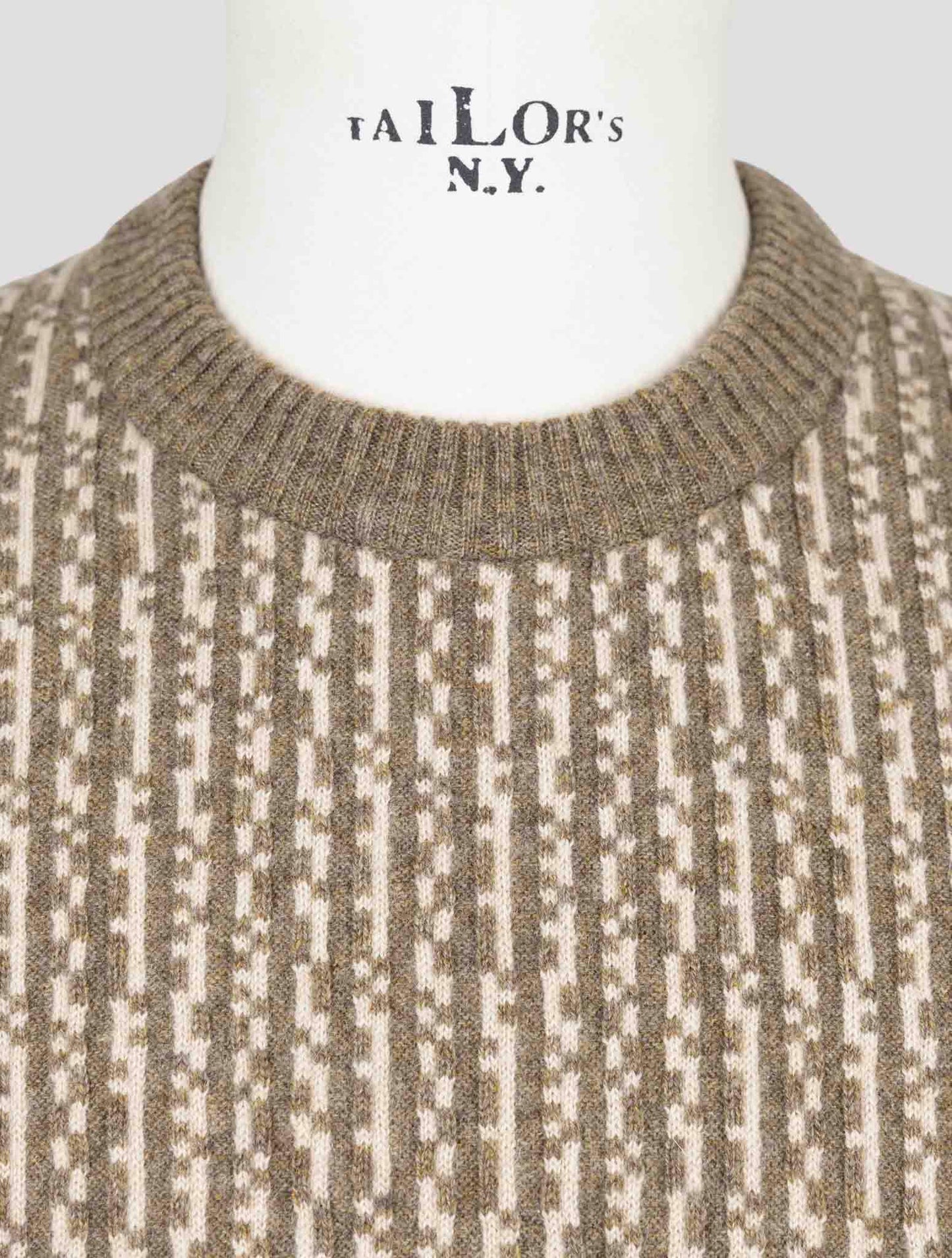 Kiton Beige Cashmere Sweater Crewneck