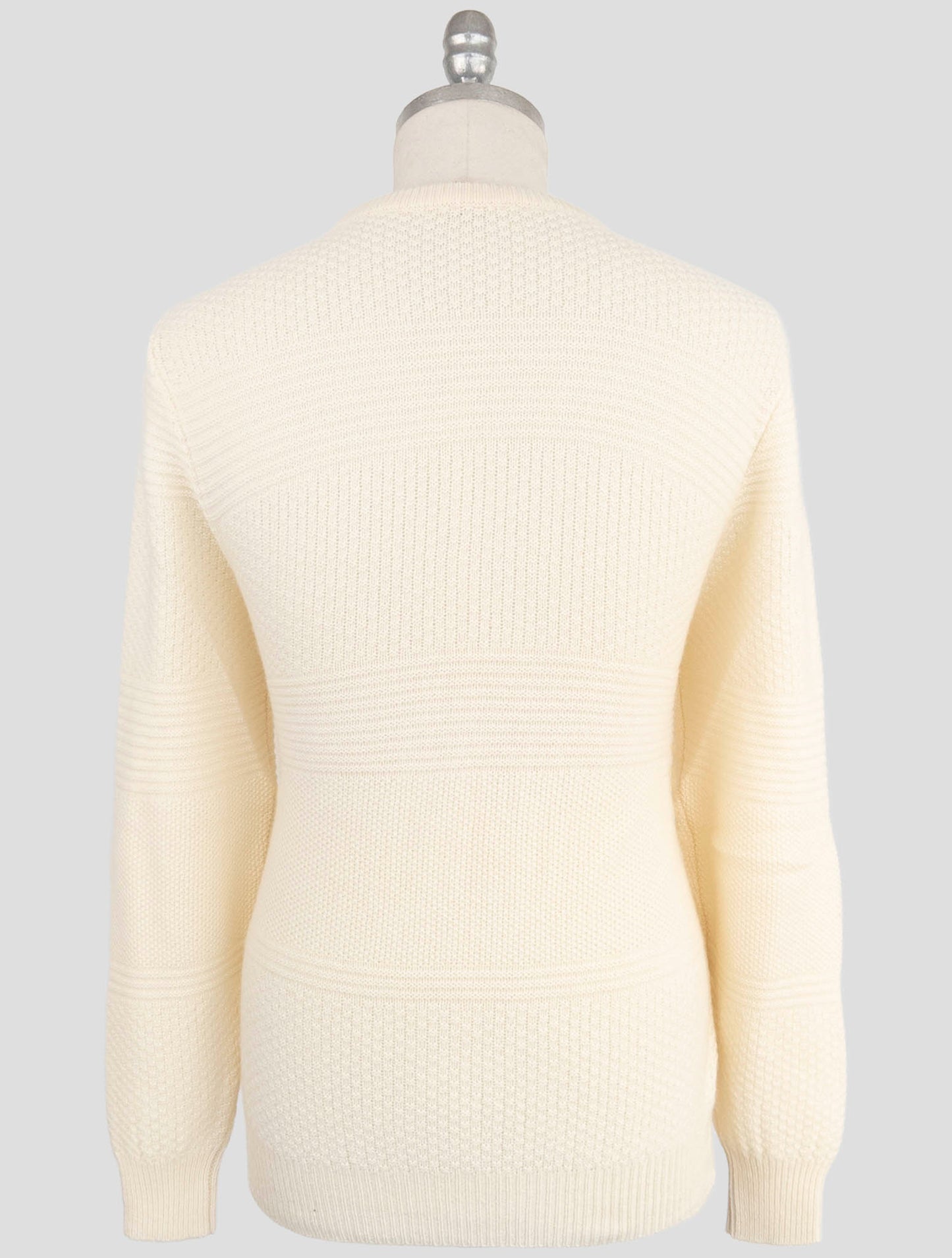 Kiton White Cashmere Sweater Crewneck