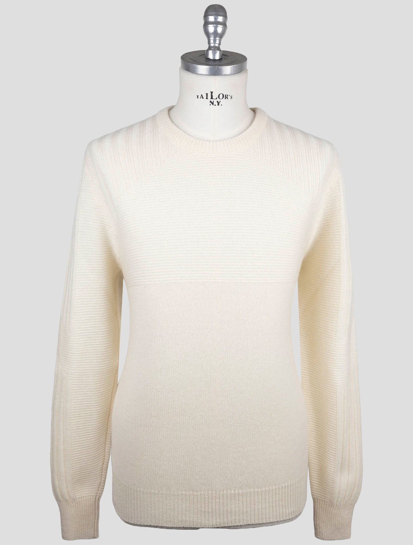 Kiton Beige Cashmere Sweater Crewneck