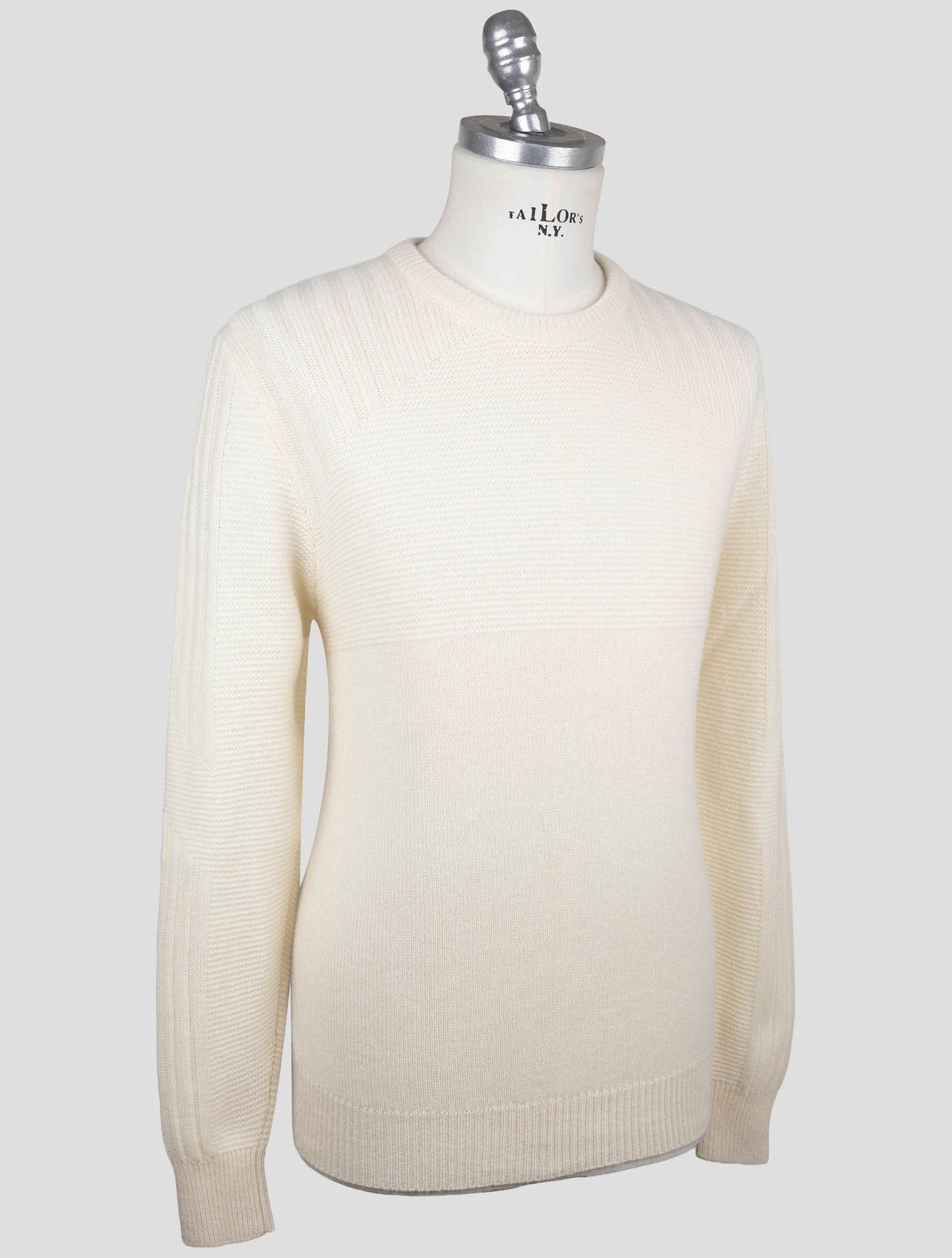 Kiton Beige Cashmere Sweater Crewneck