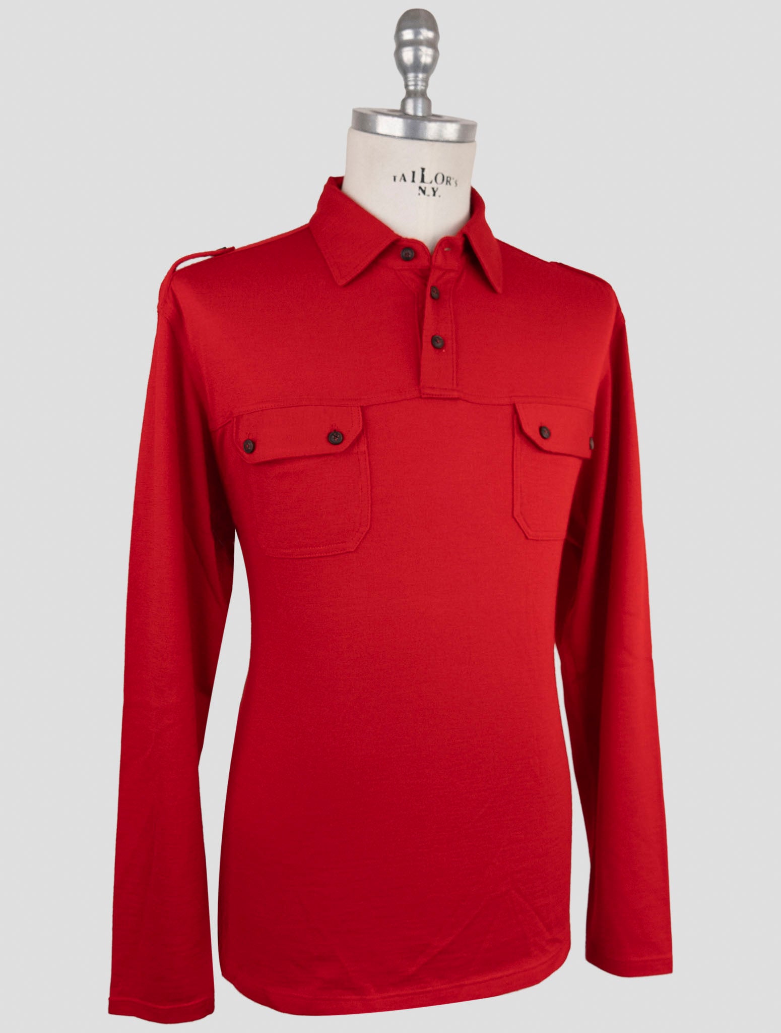 Kiton Green Cashmere Silk Sweater Polo