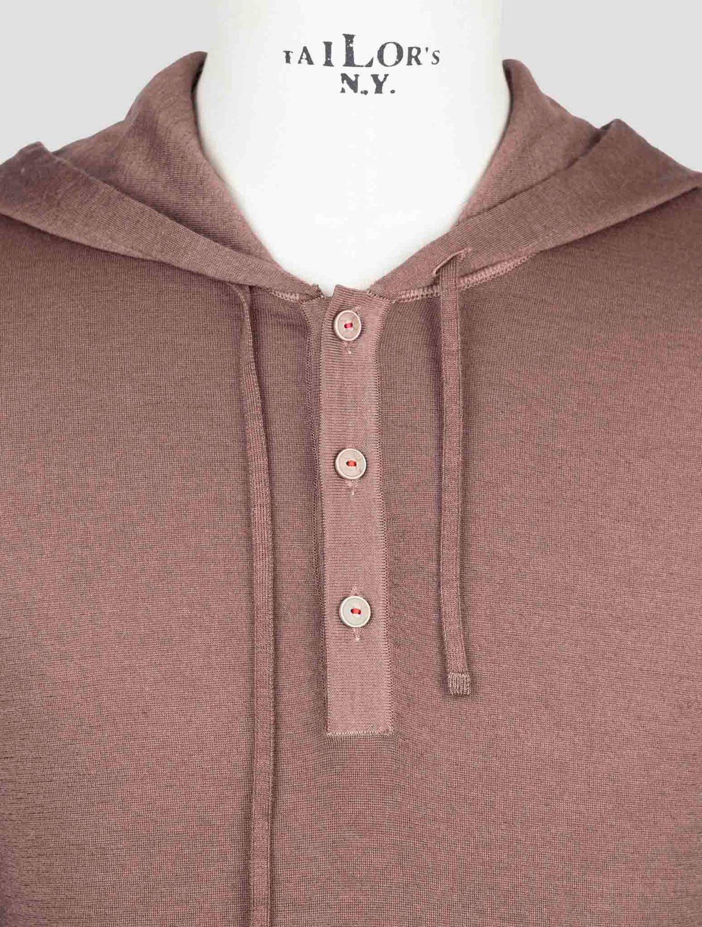 Kiton Brown Cashmere Silk Sweater Hoodie
