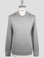 Kiton Gray Cashmere Silk Sweater Crewneck
