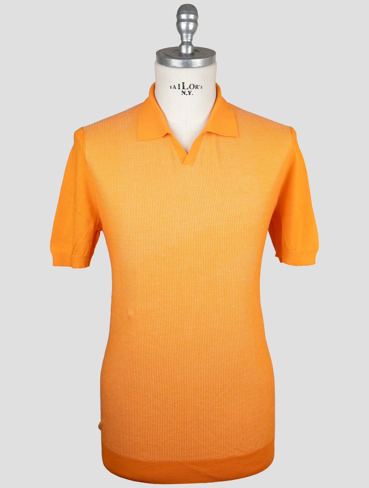 Kiton Orange Cotton Polo