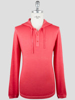 Kiton Pink Cashmere Silk Sweater Hoodie