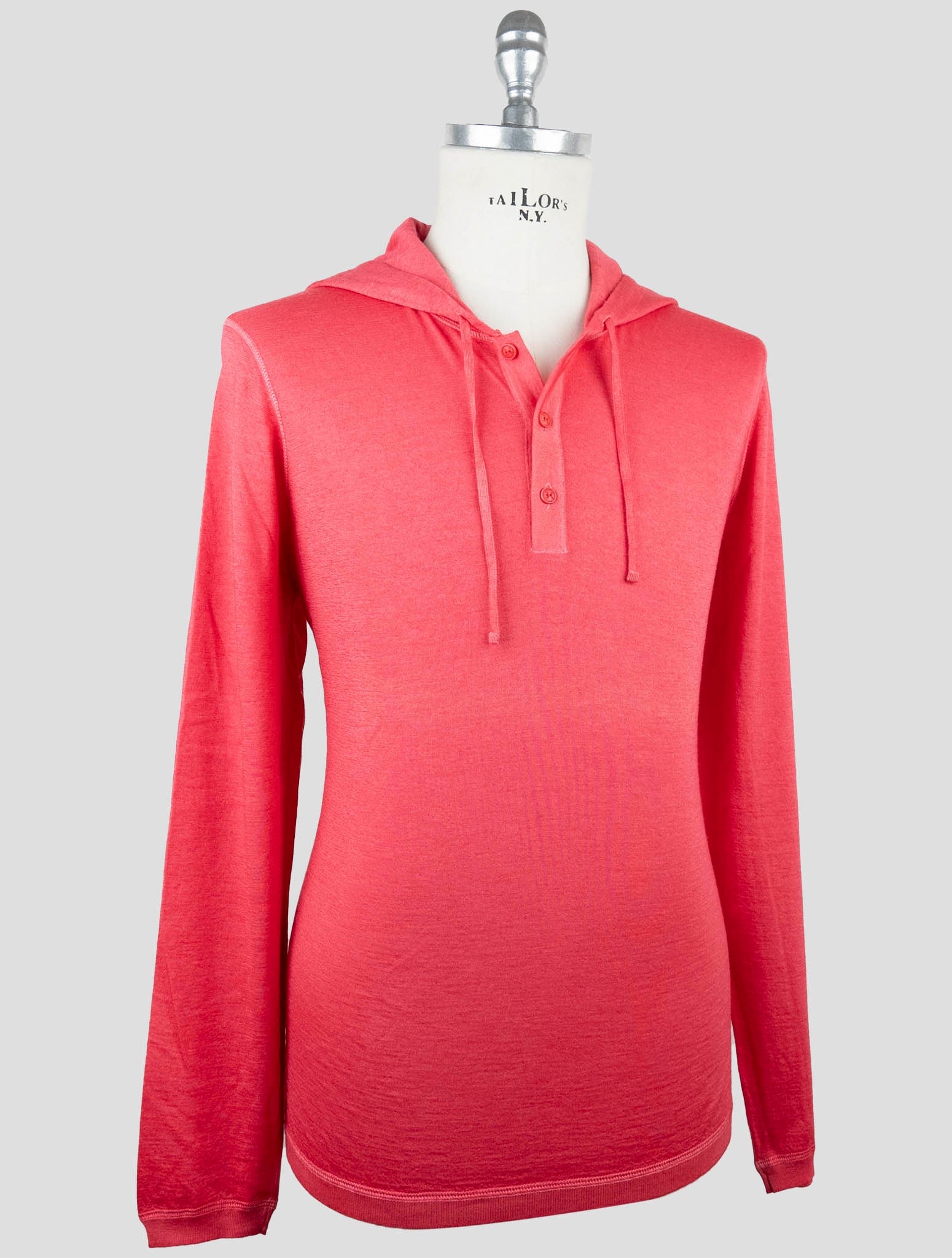 Kiton Pink Cashmere Silk Sweater Hoodie
