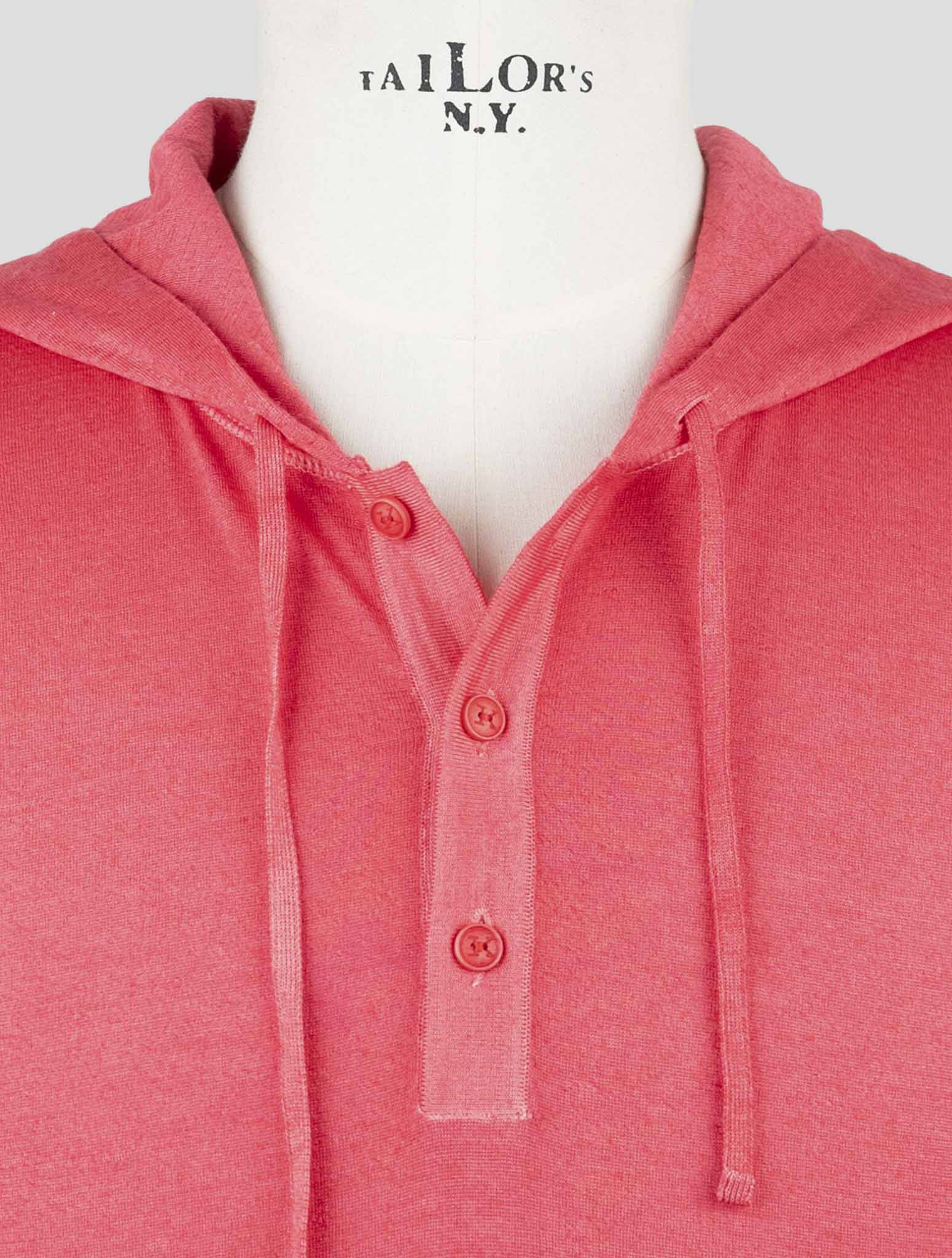 Kiton Pink Cashmere Silk Sweater Hoodie