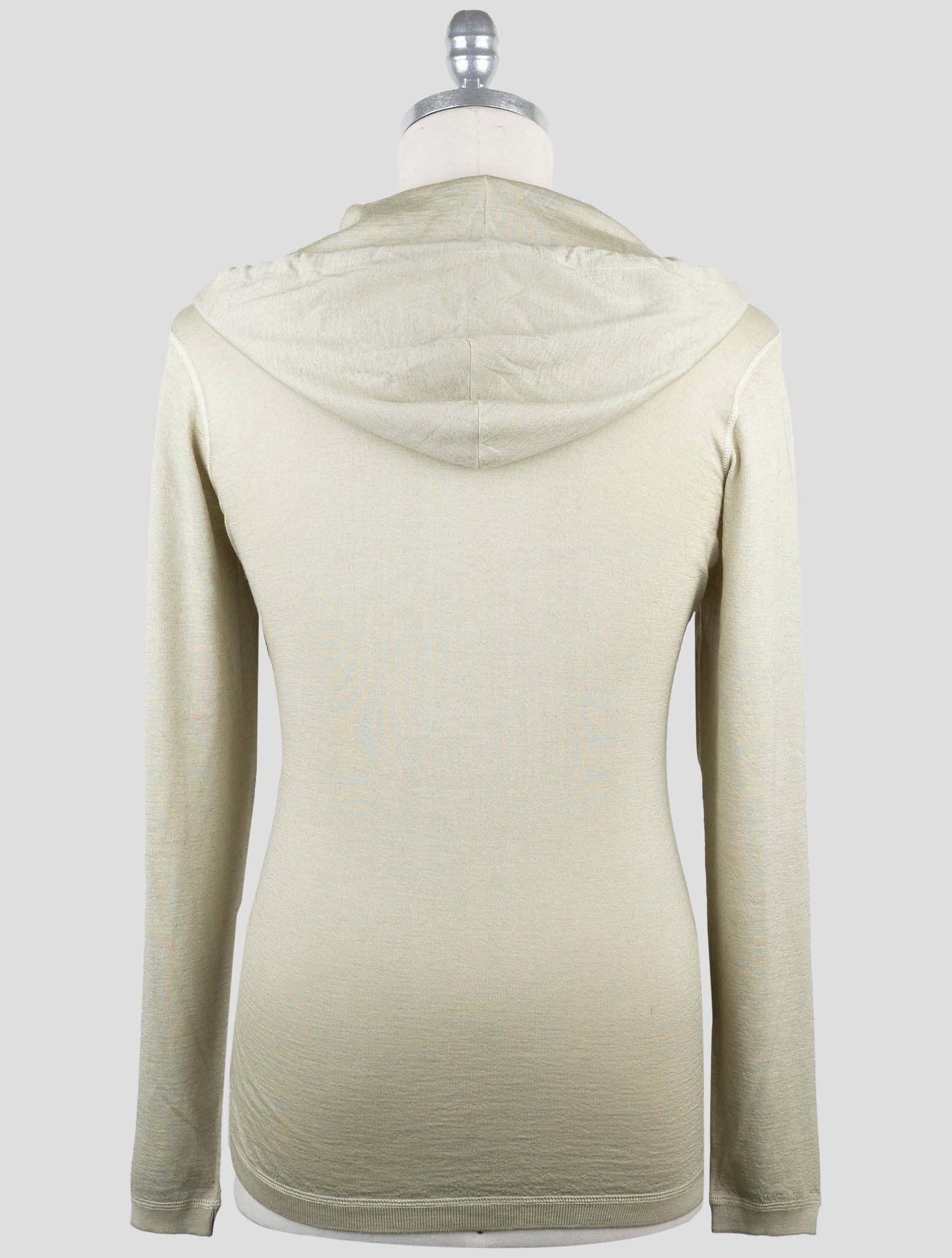 Kiton Light Green Cashmere Silk Sweater Hoodie
