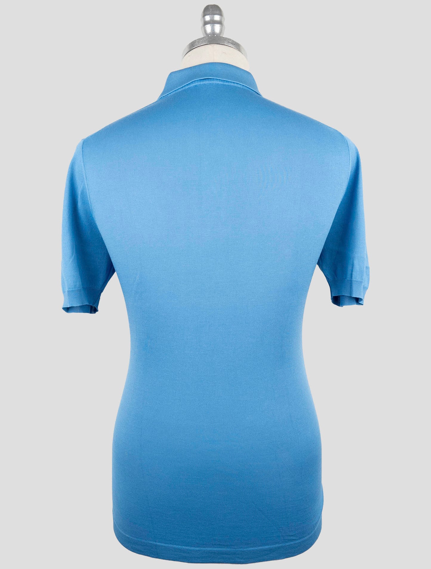 Kiton Light Blue Cotton Polo