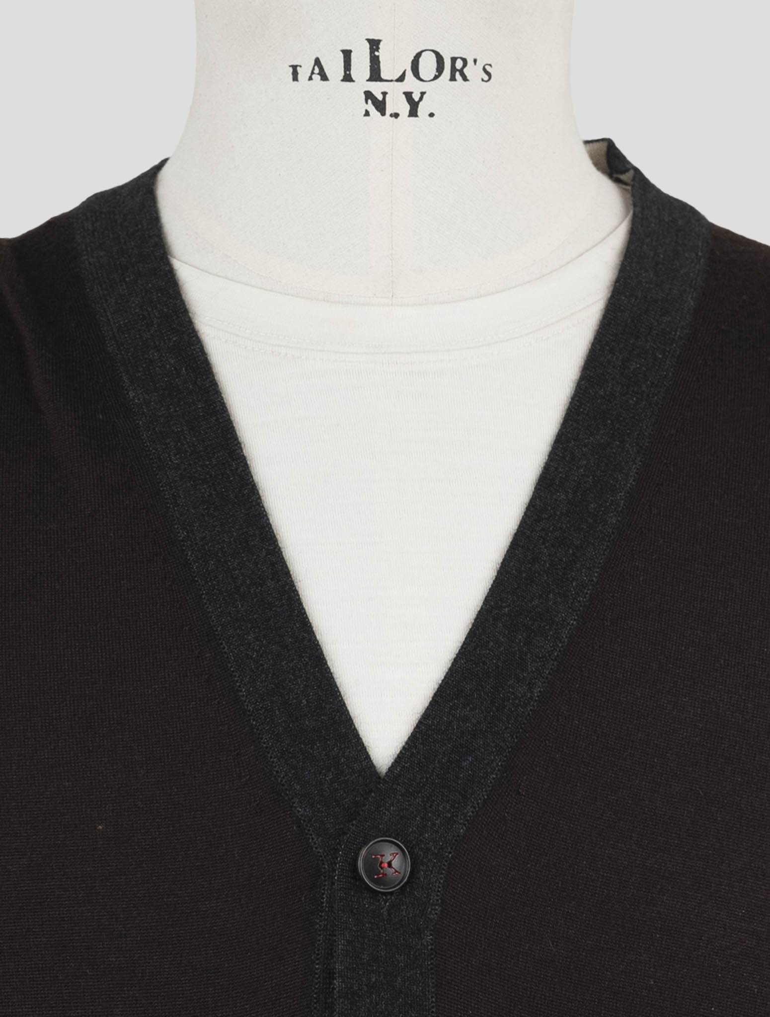 Kiton Brown Cashmere Silk Sweater Cardigan