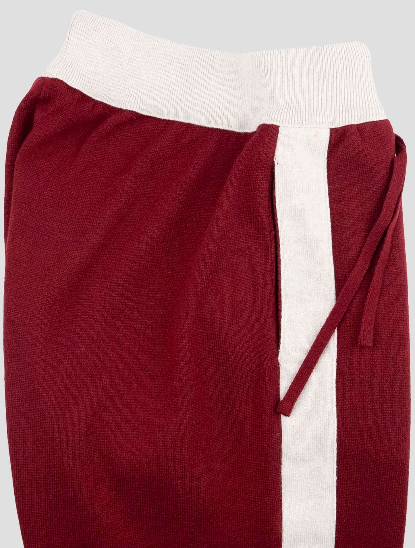 Kiton Red Gray Cashmere Jogging Pants