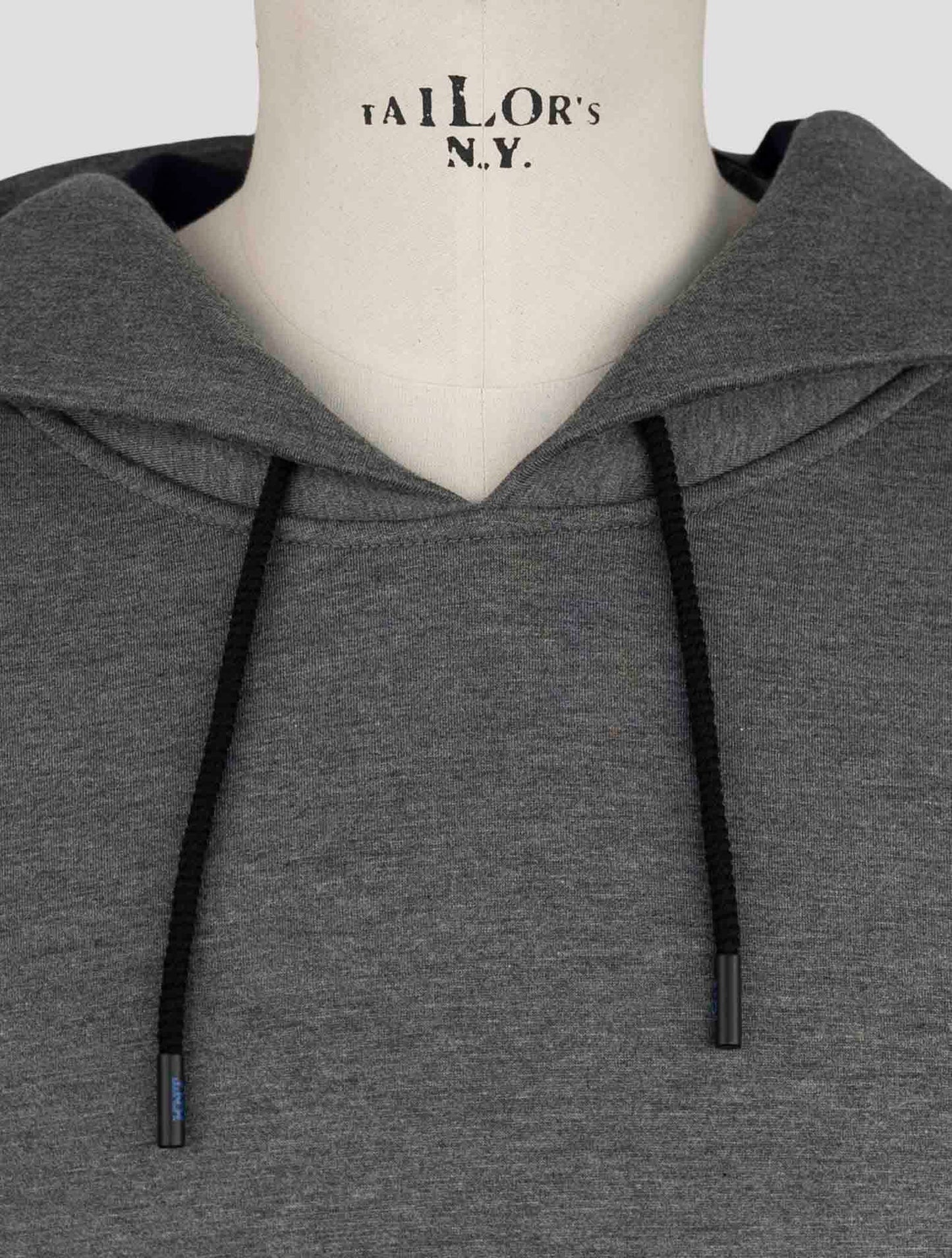 Kiton Knt Gray Viscose Ea Sweater Hoodie