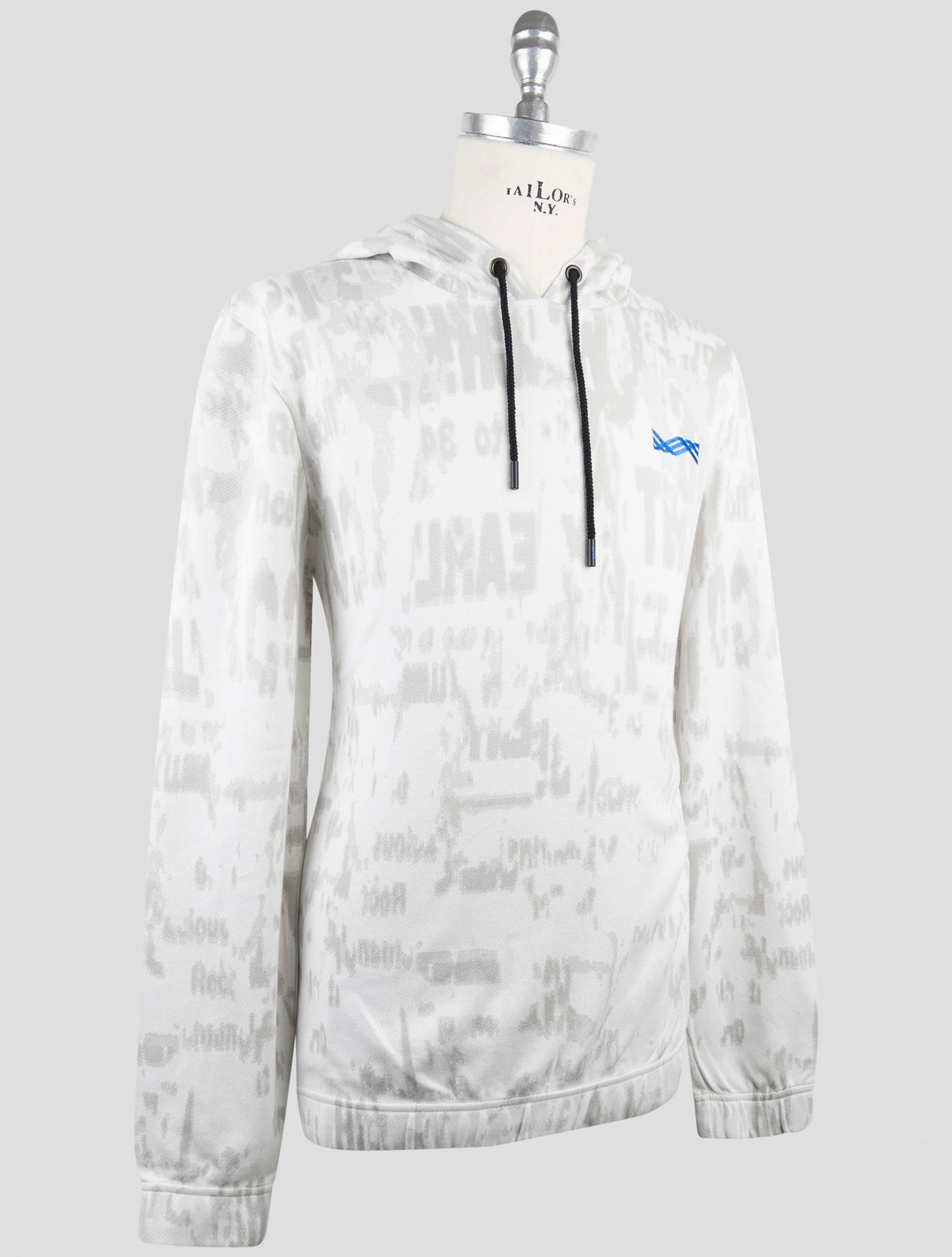 Kiton Knt Gray Cotton Sweater Hoodie