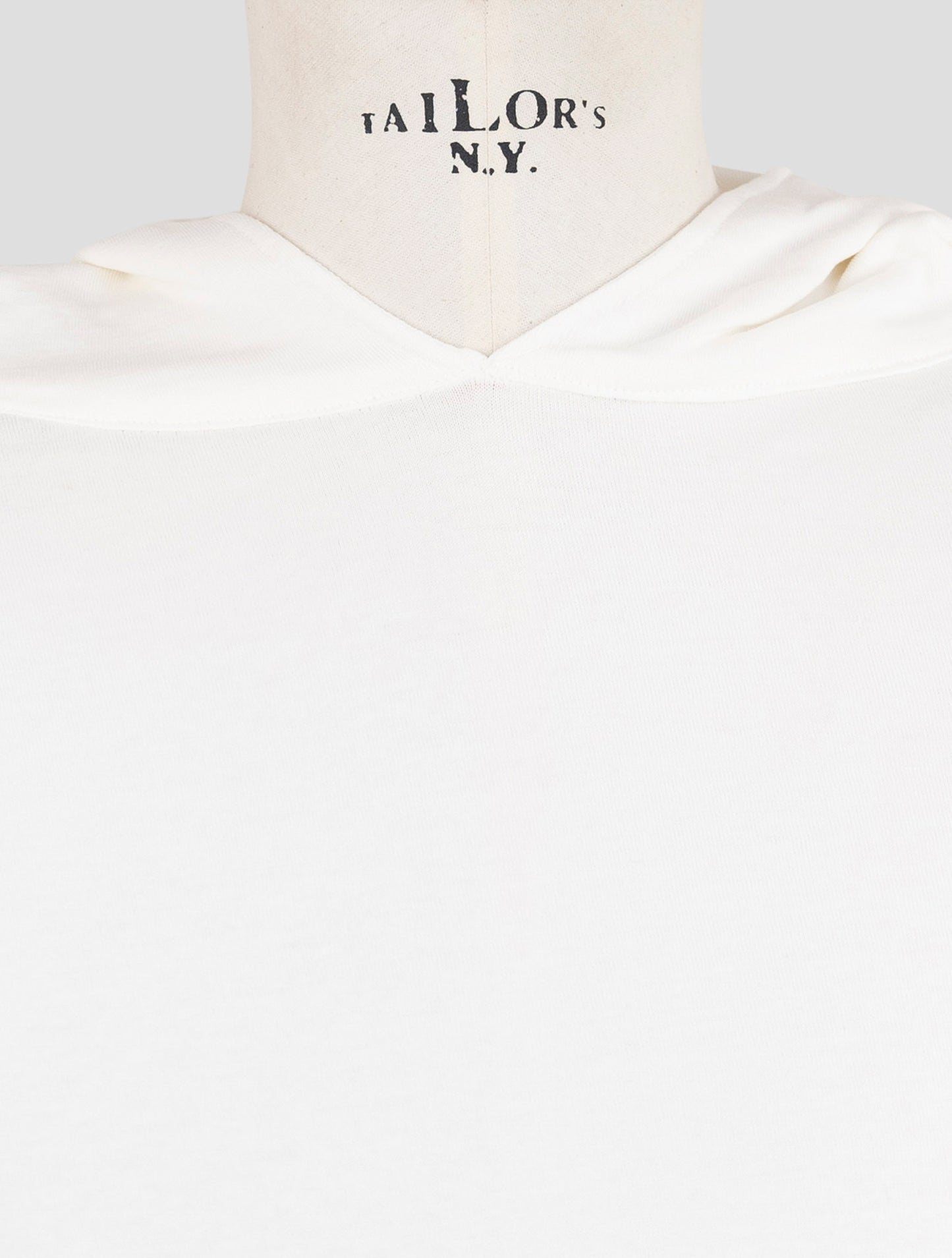 Kiton Knt White Cotton Sweater Hoodie