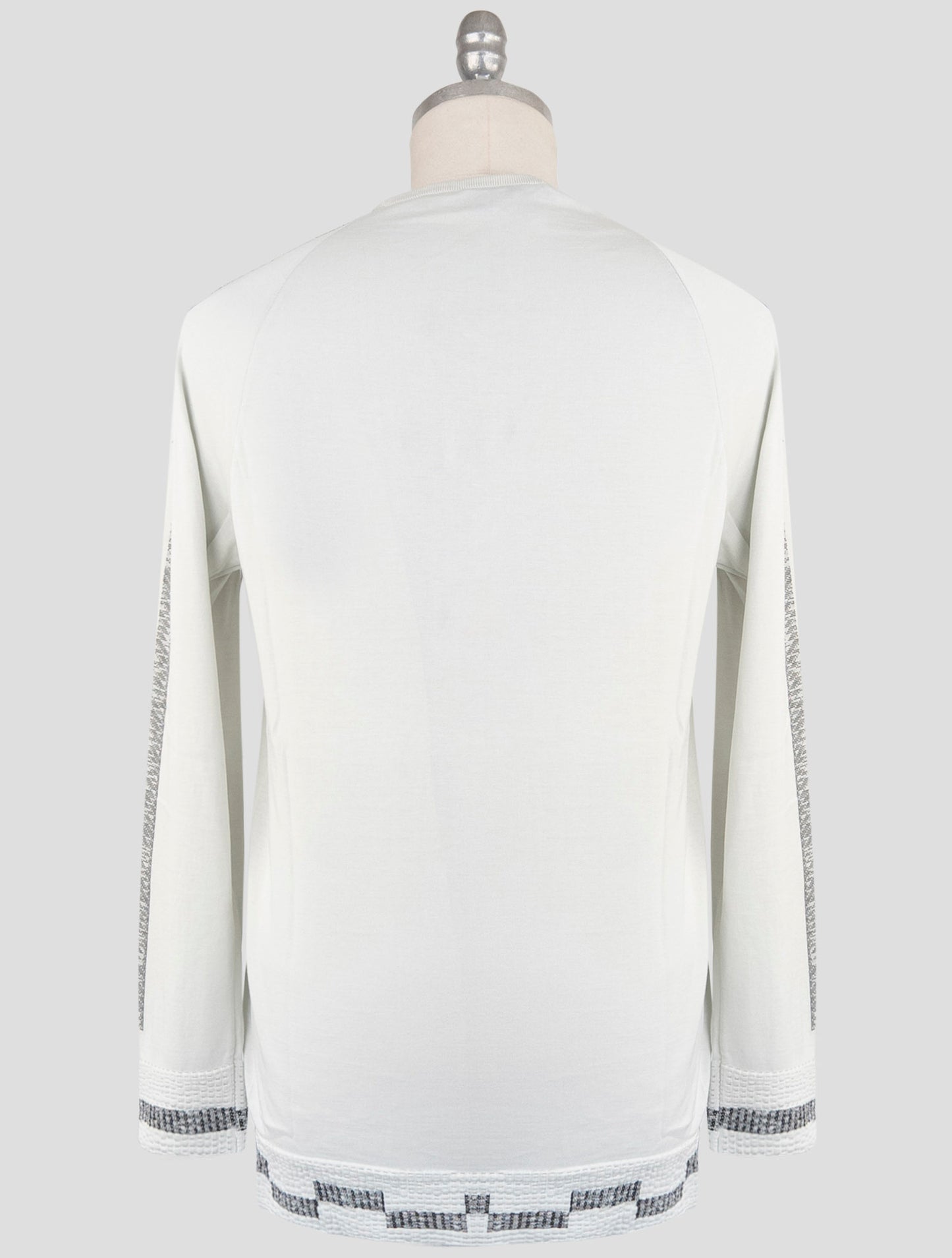Kiton Knt Gray Cotton Sweater Crewneck