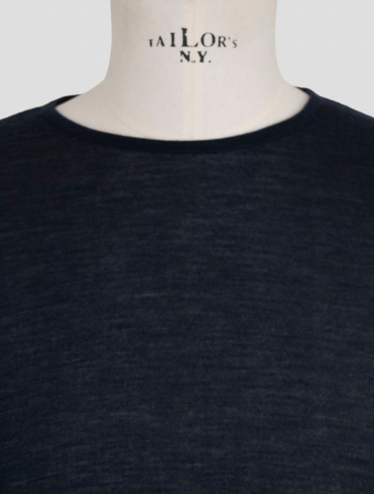 Kiton Knt Blue Cashmere Silk Sweater Crewneck