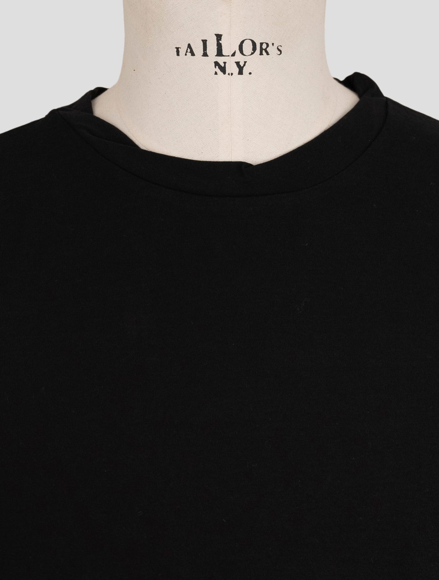 Kiton Knt Black Cotton Sweater Crewneck