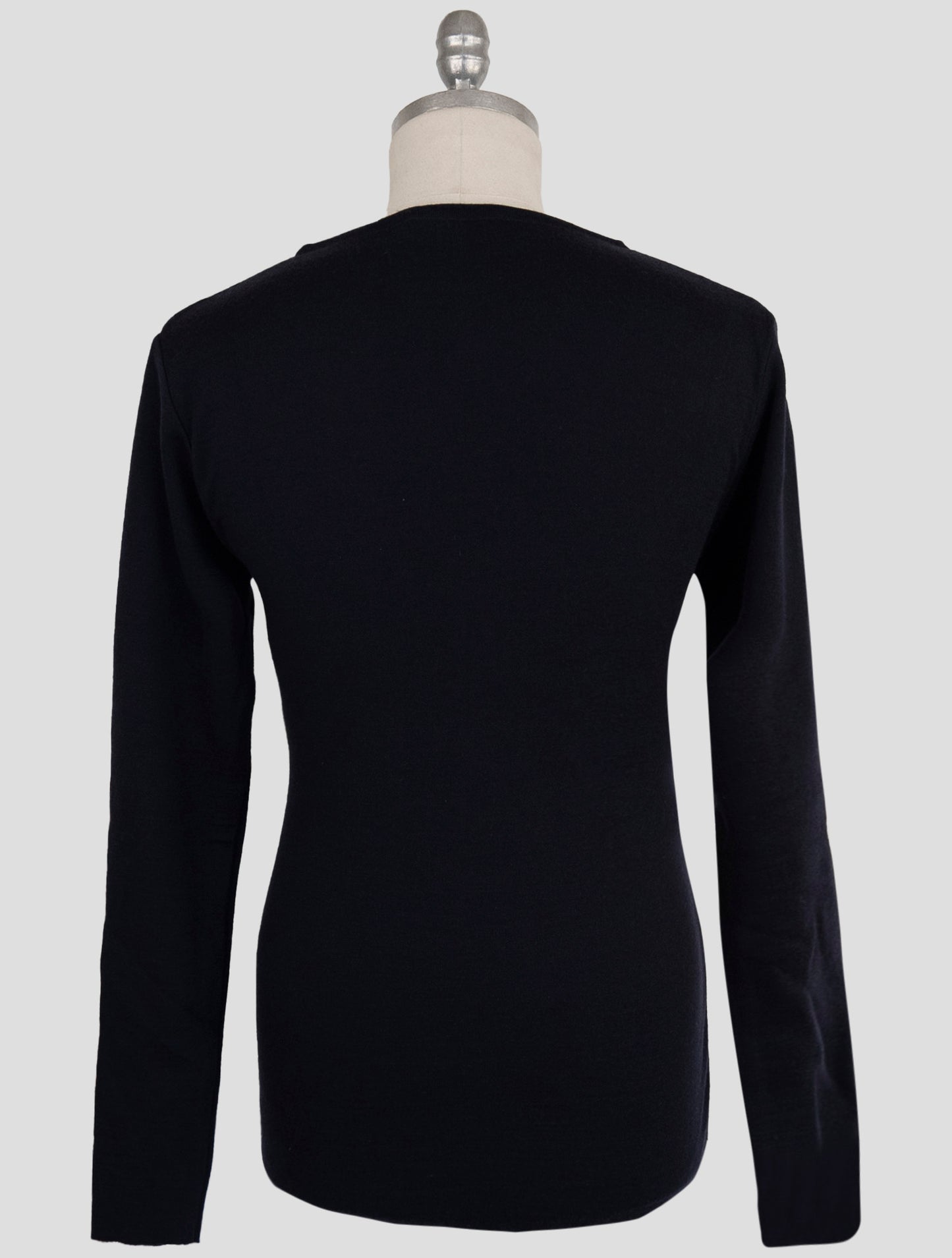 Kiton Knt Blue Cotton Sweater Crewneck