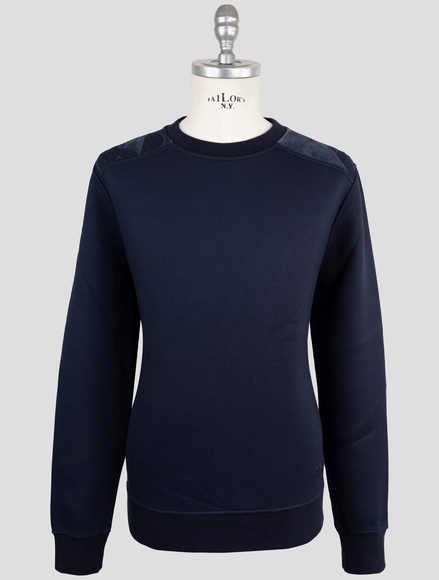 Kiton Knt Blue Viscose Ea Sweater Crewneck