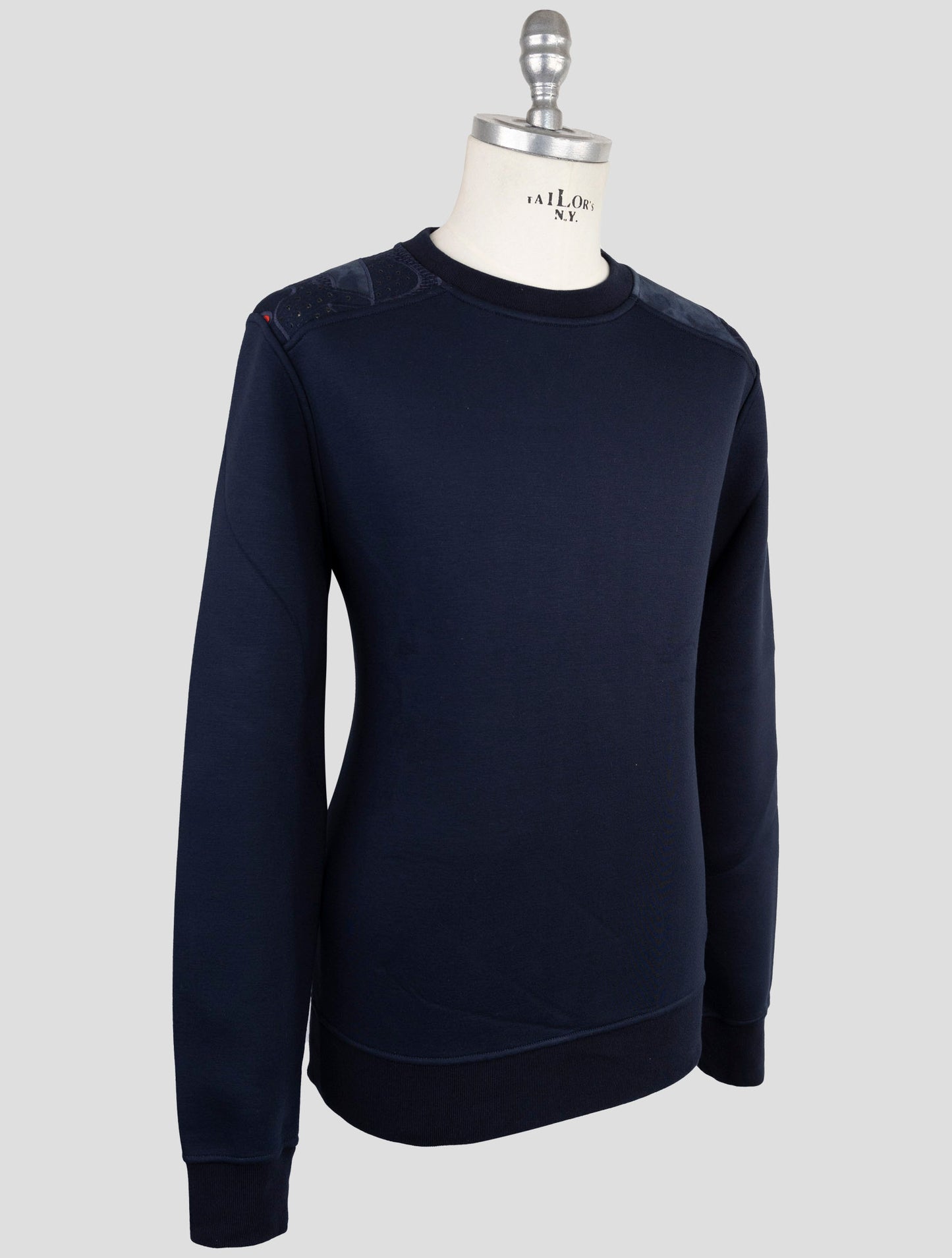 Kiton Knt Blue Viscose Ea Sweater Crewneck
