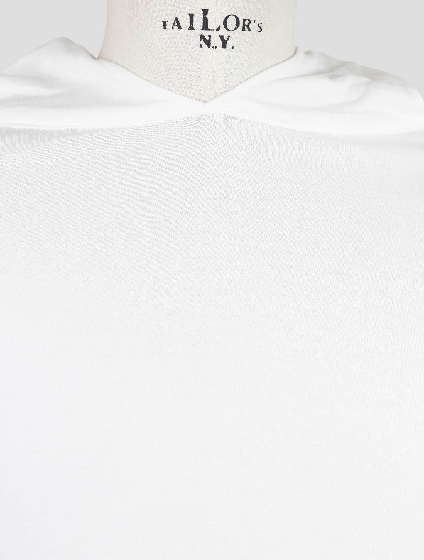Kiton Knt White Cotton Sweater Hoodie