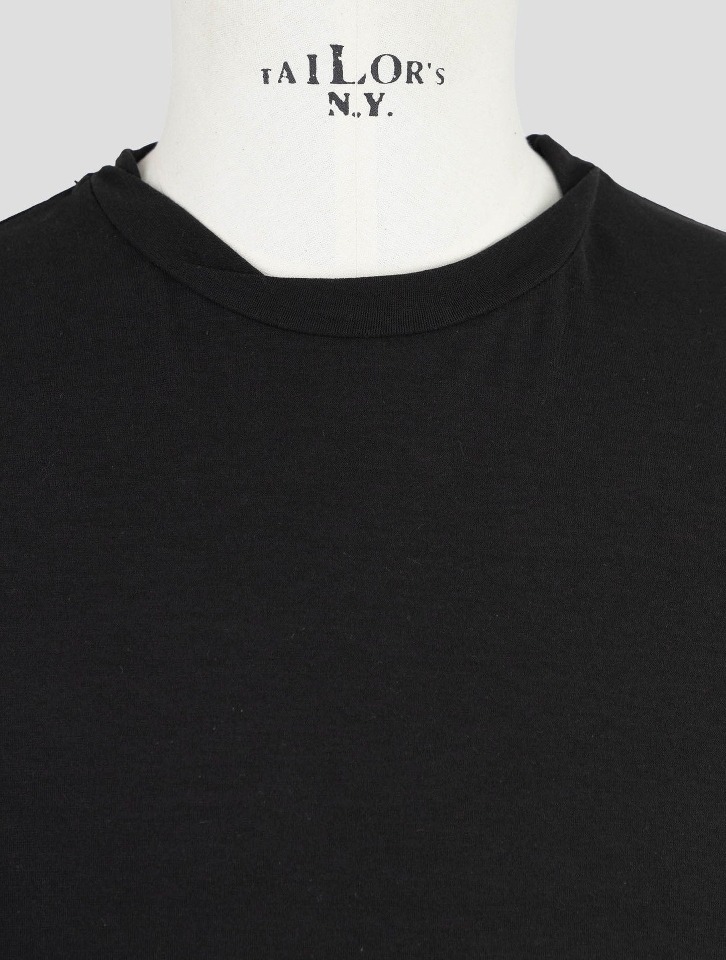 Kiton Knt Black Cotton Sweater Crewneck