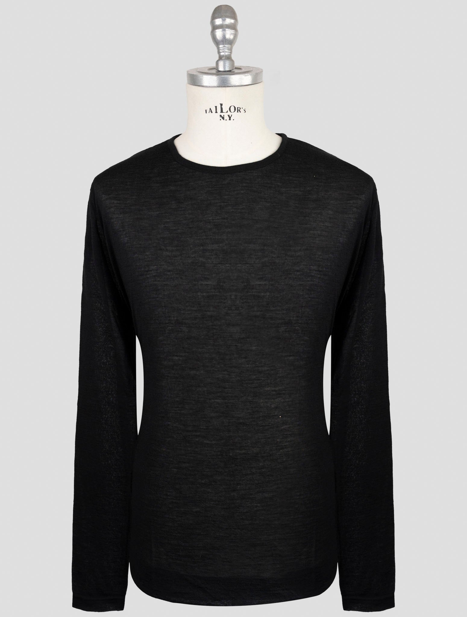 Kiton Knt Black Cashmere Silk Sweater Turtleneck