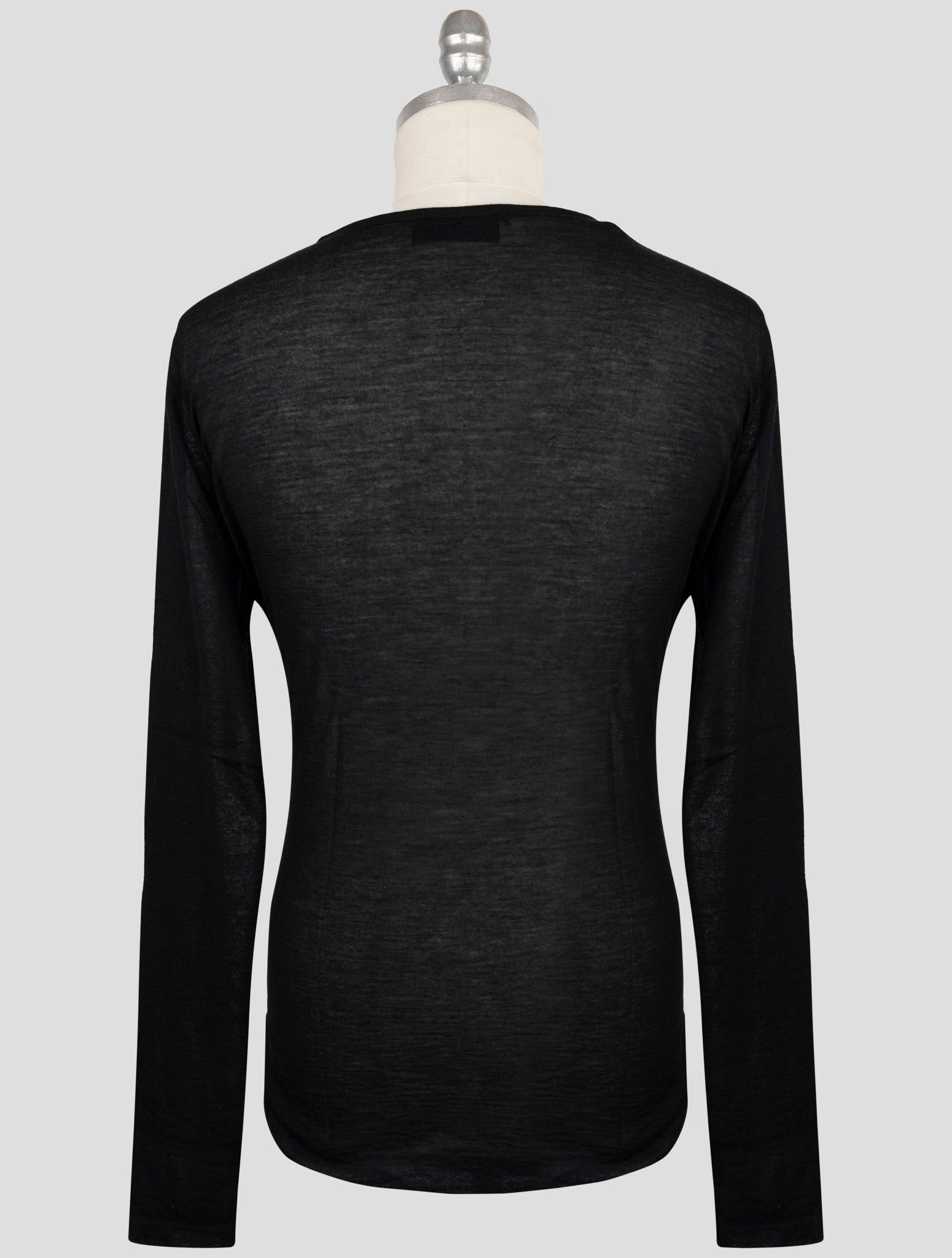 Kiton Knt Black Cashmere Silk Sweater Turtleneck
