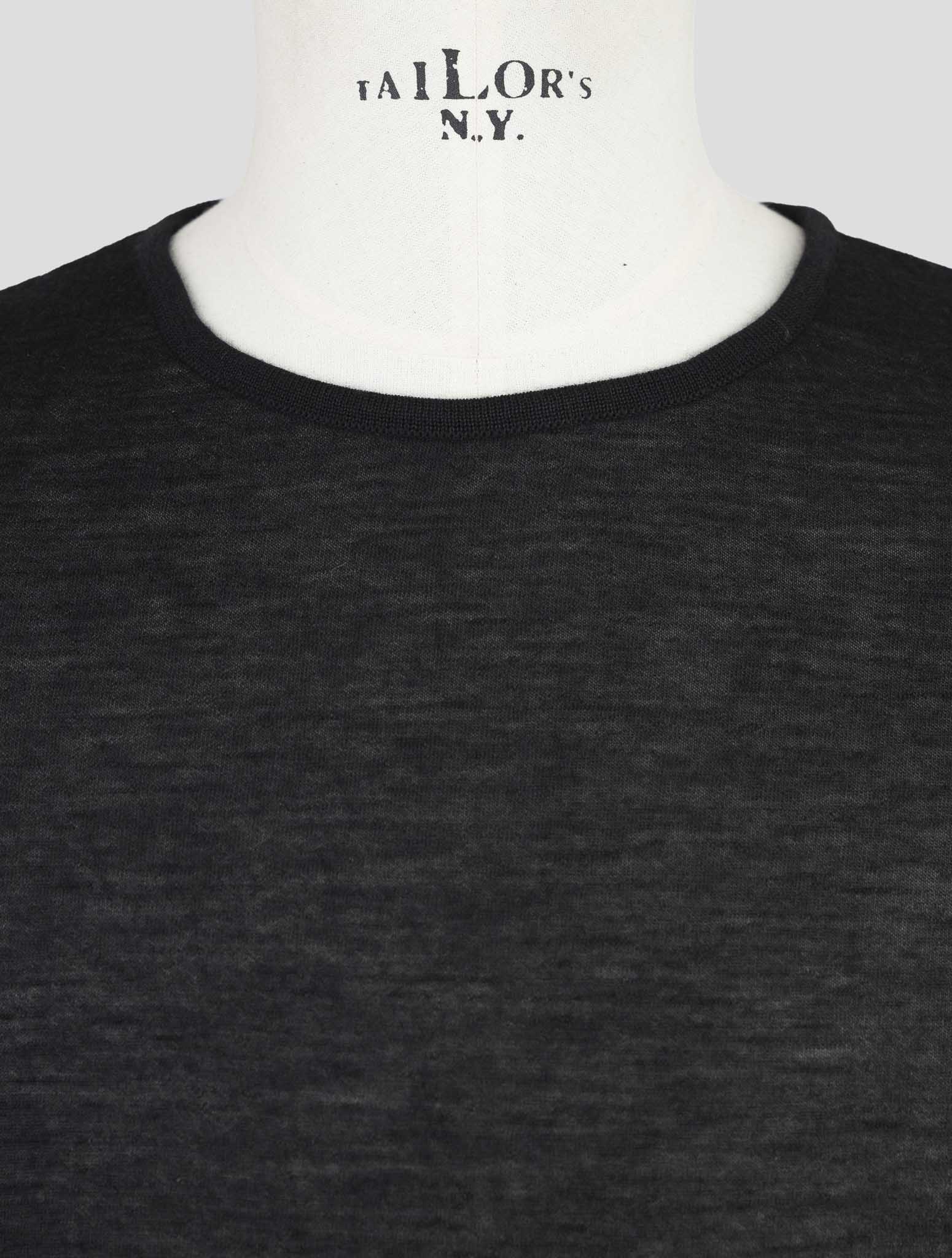 Kiton Knt Black Cashmere Silk Sweater Turtleneck