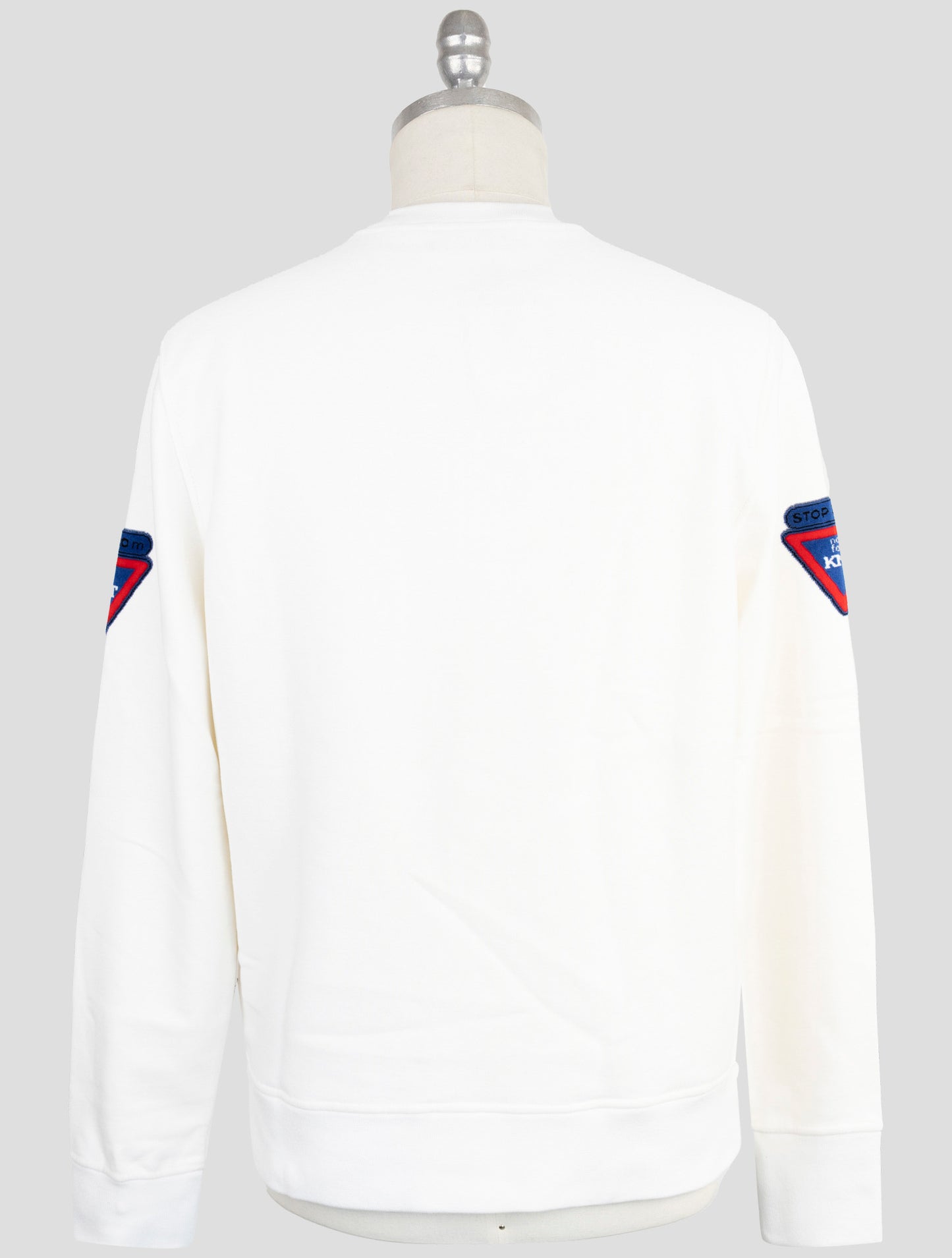 Kiton Knt White Cotton Sweater Crewneck
