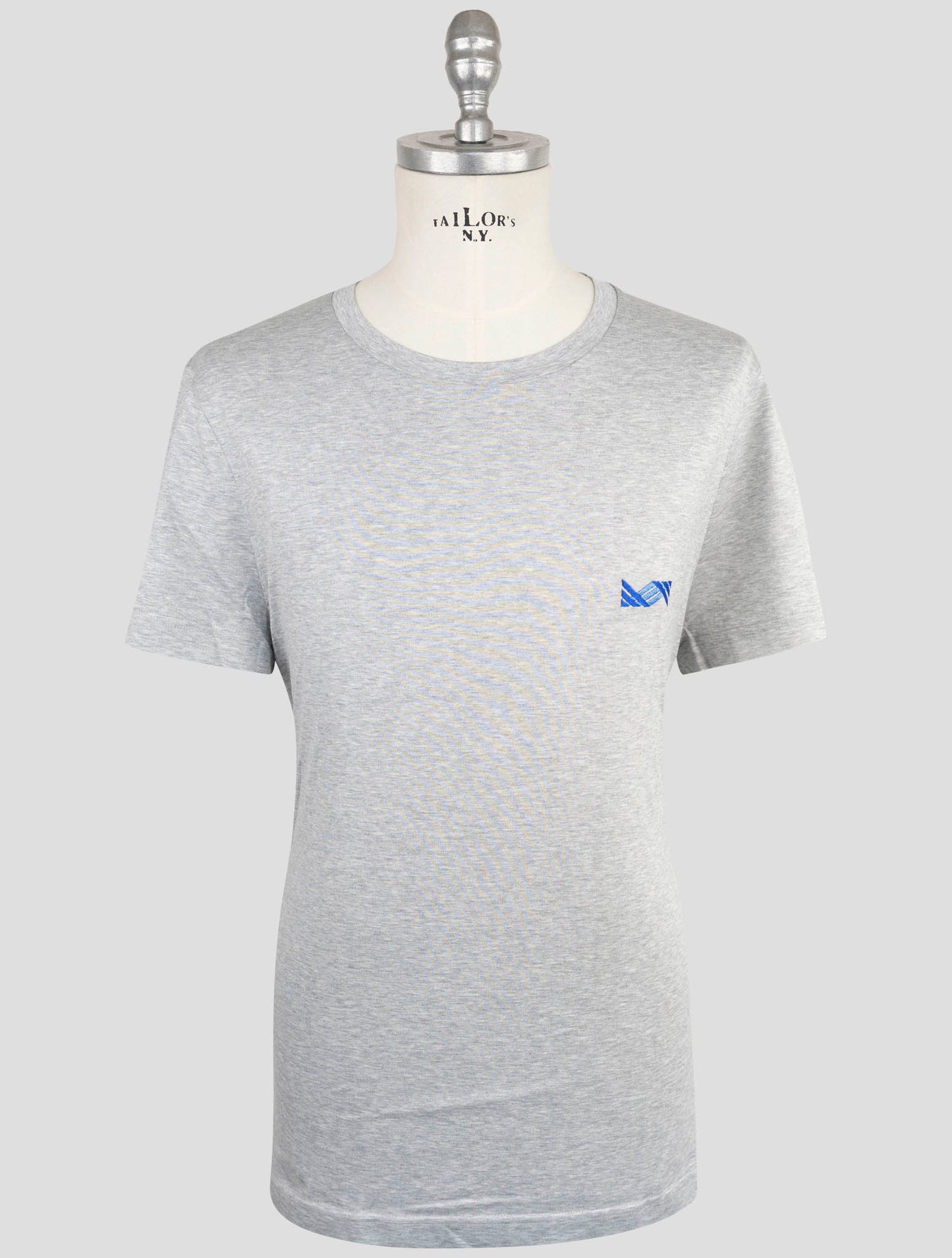 Kiton Knt Gray Cotton T-Shirt