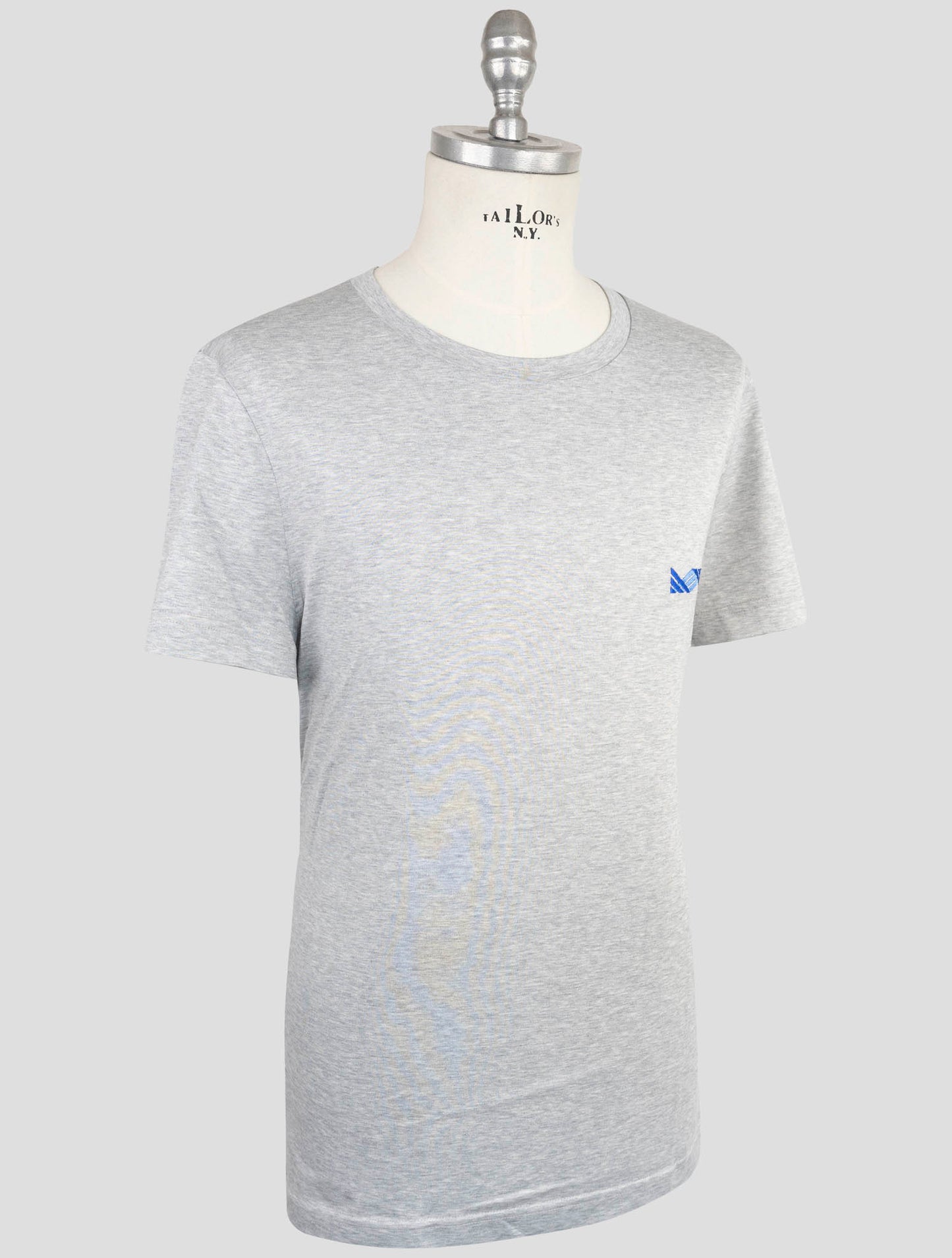 Kiton Knt Gray Cotton T-Shirt